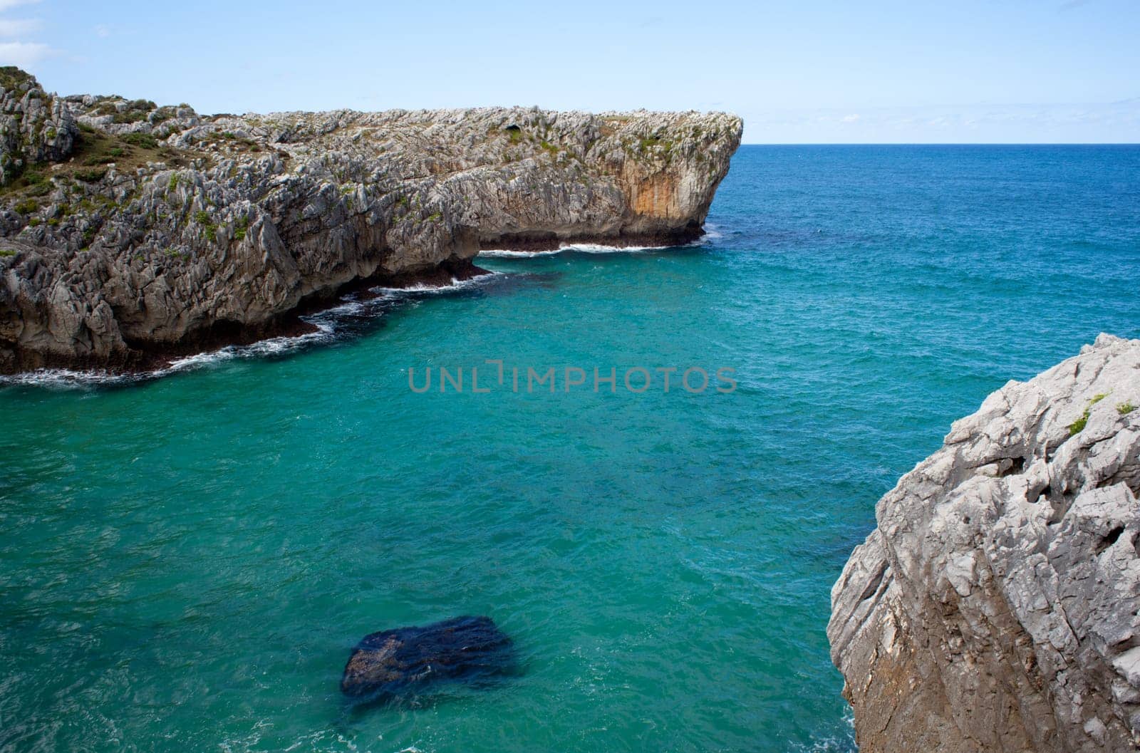 Beach of Cuevas del Mar, Nueva de Llanes - Asturias in Spain