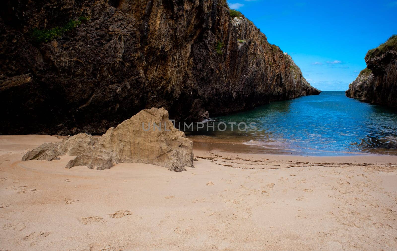 Beach of Nueva de Llanes, Asturias, Spain