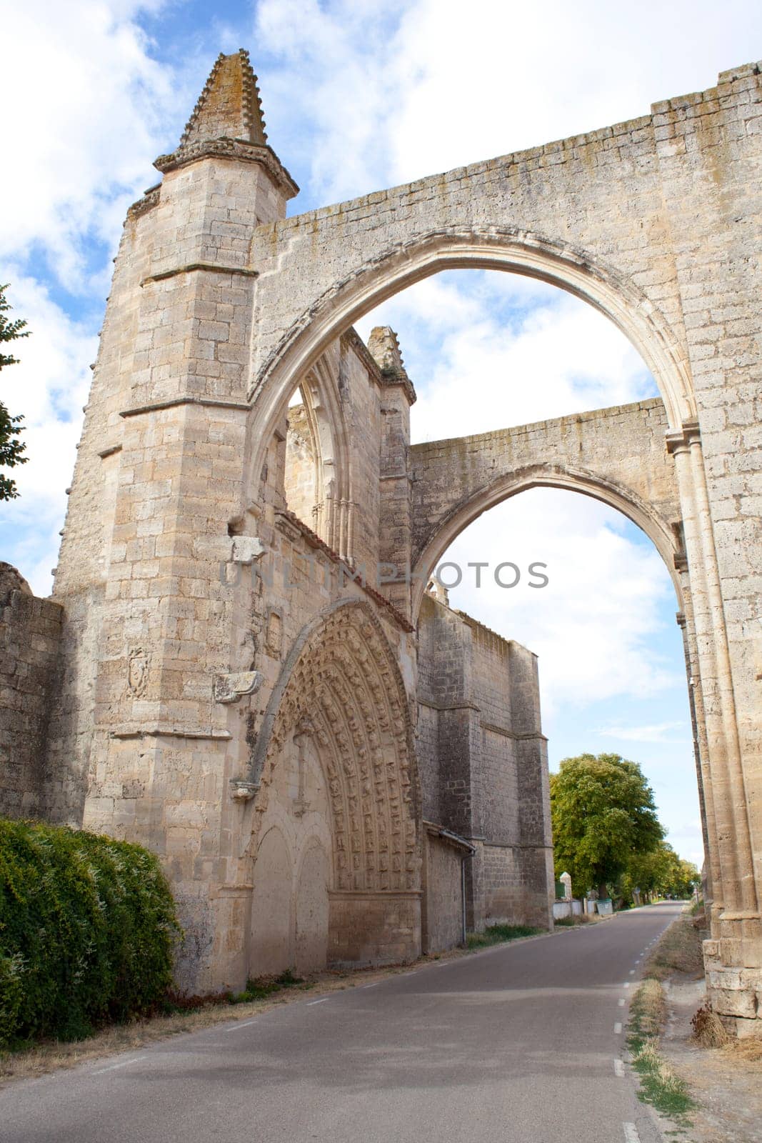 View of San Anton, the ruins of the Convent of the Antonians. Spain