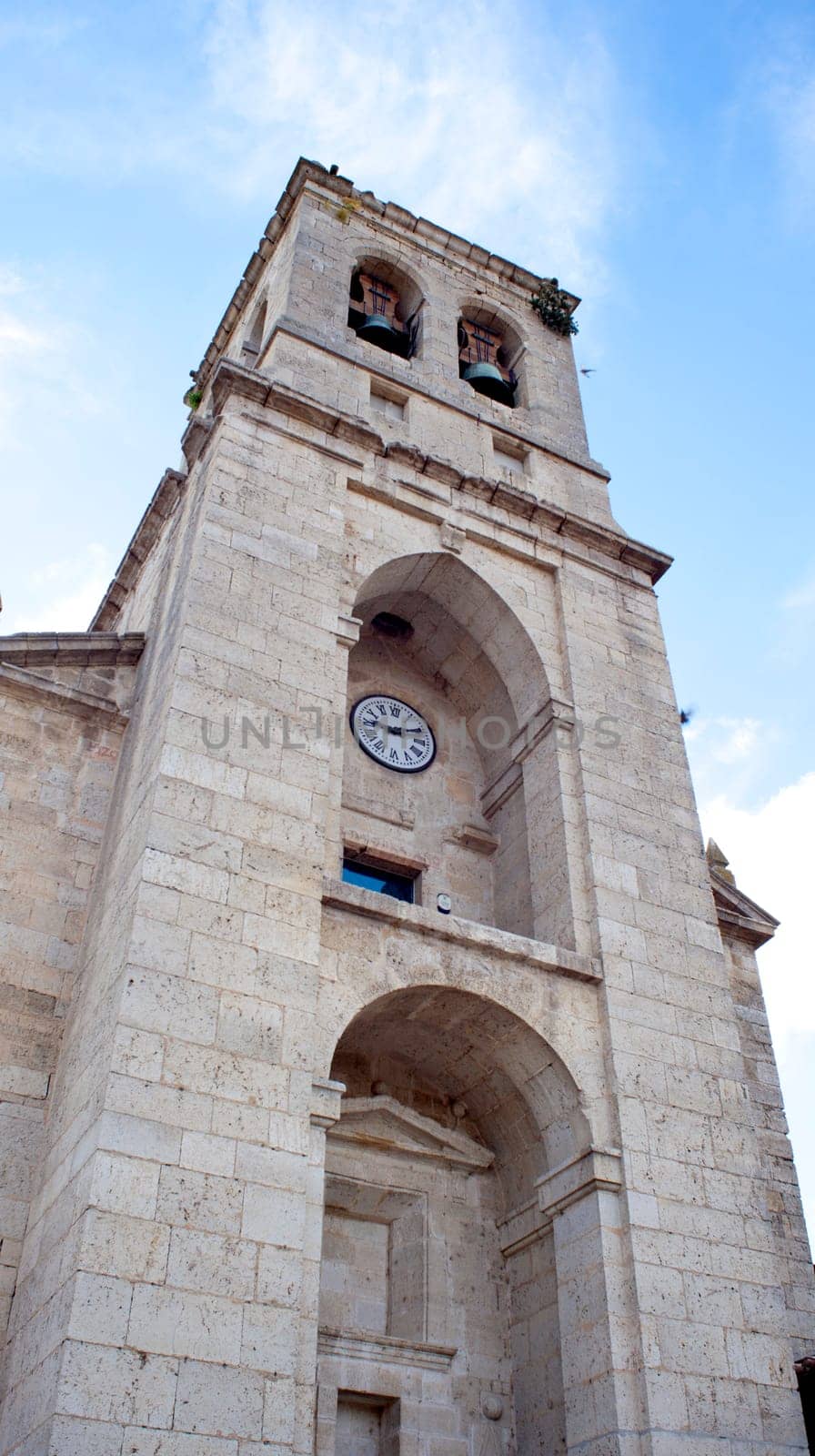 Bell tower of the Immaculate Conception church, Hontanas - Spain
