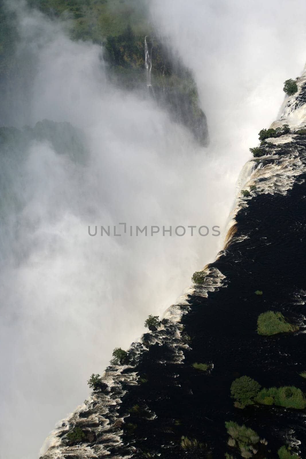 A VIEW OF Victoria falls in Zimbabwe