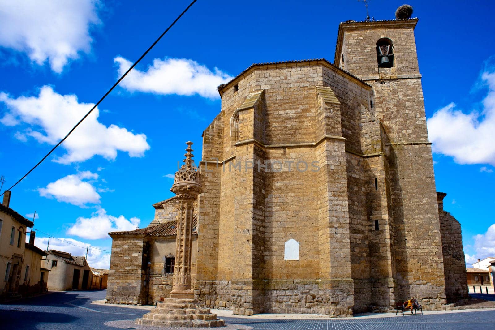 View of Church of Santa Maria, Boadilla del Camino - Spain