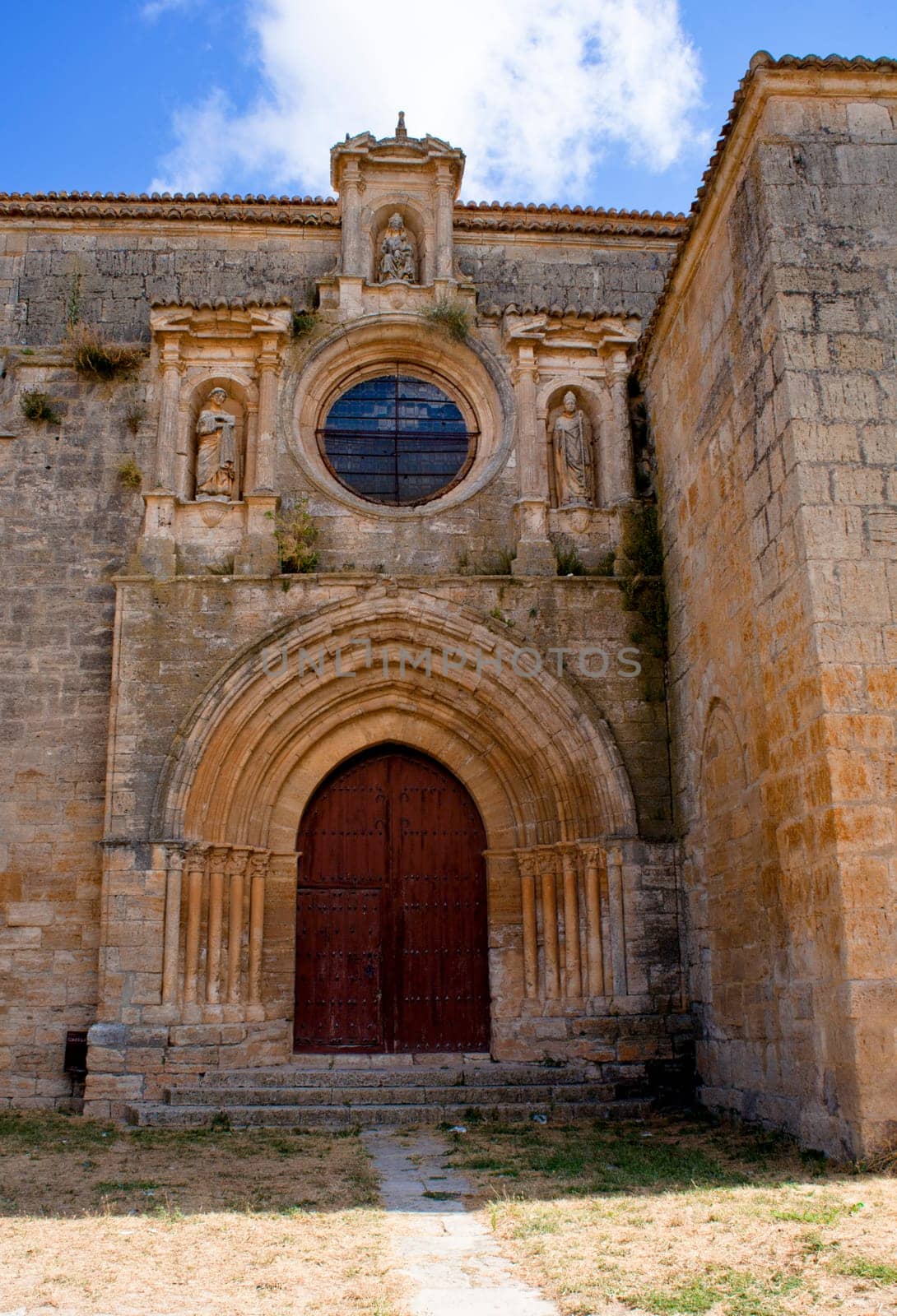 View of Colegiata de Nuestra Señora del Manzano, Castrojeriz - Spain