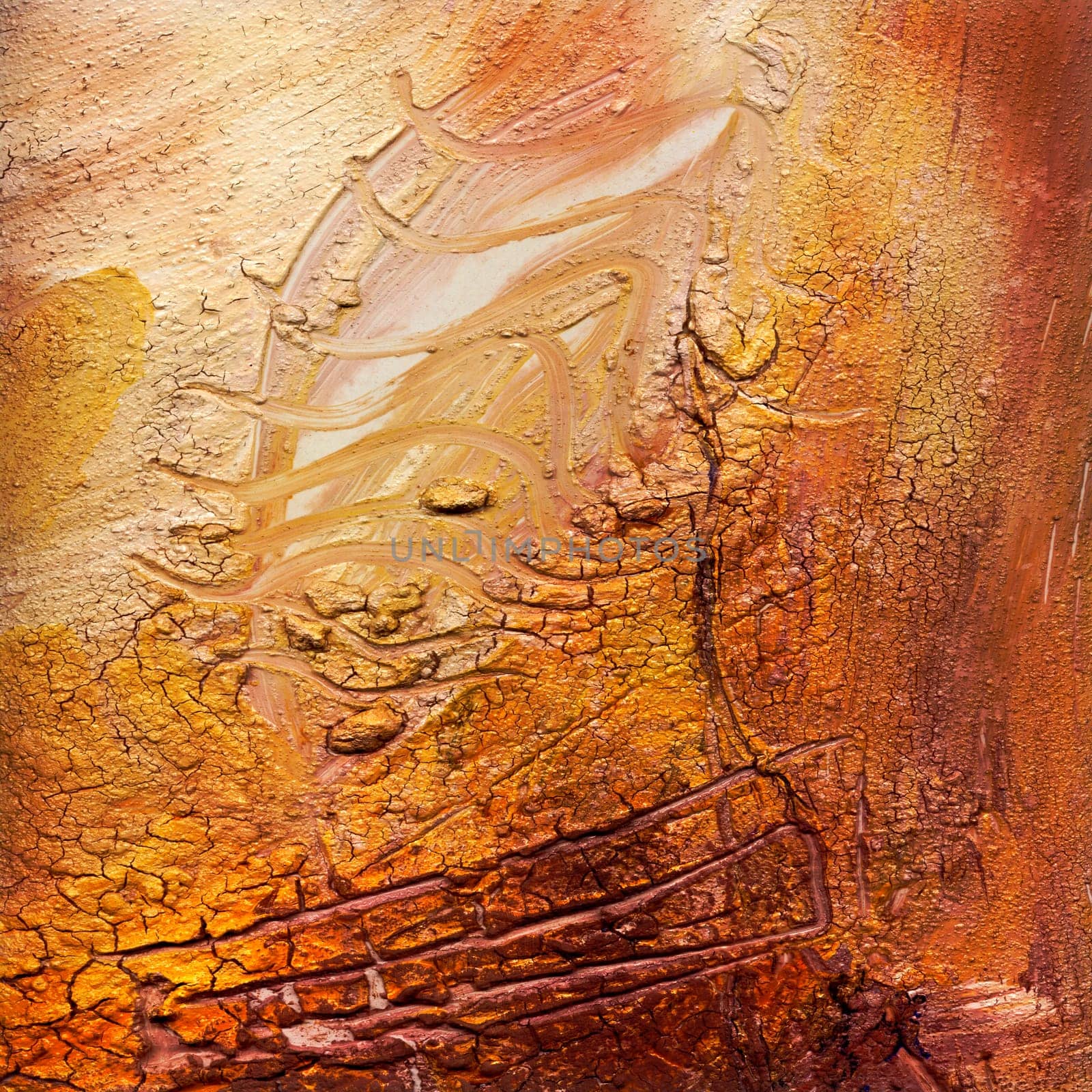 Painting Abstract Textures Impasto Cracks