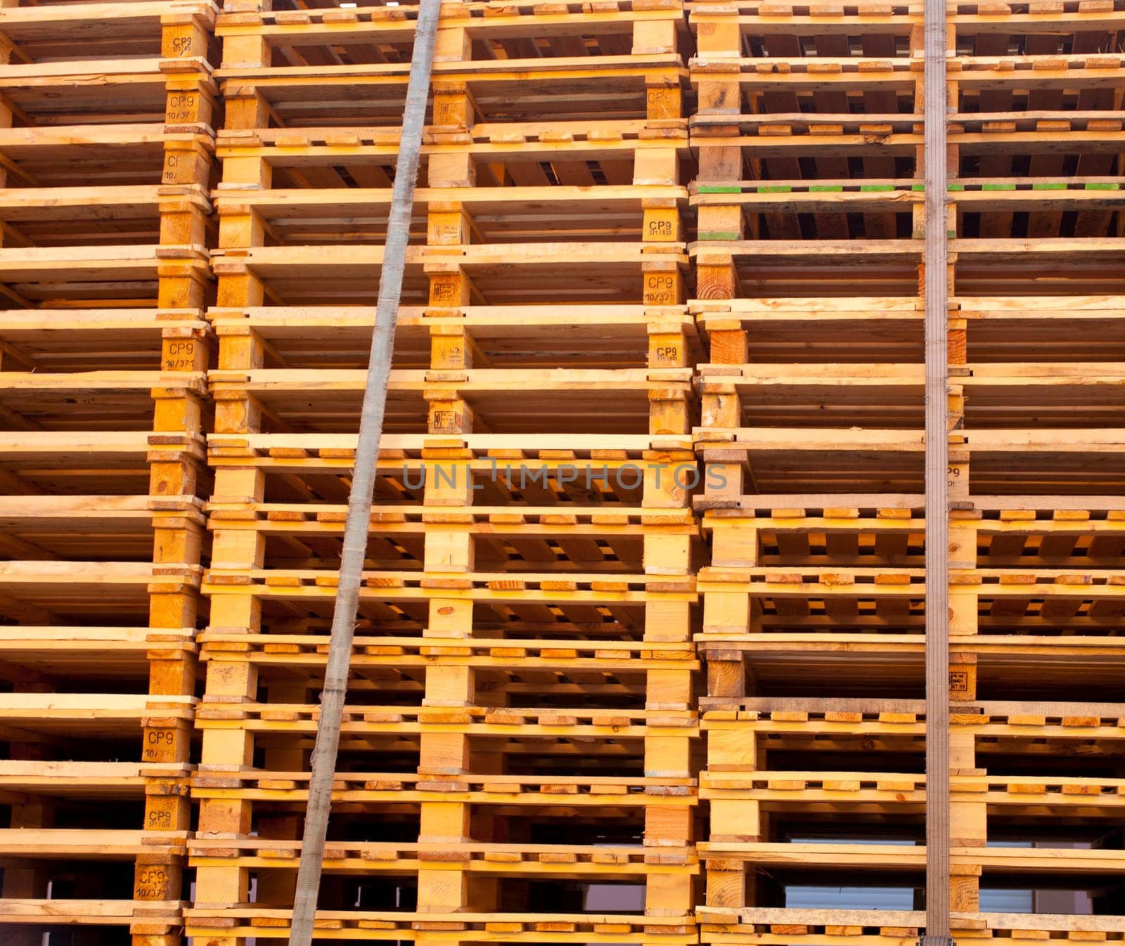 A lot of wooden Pallets