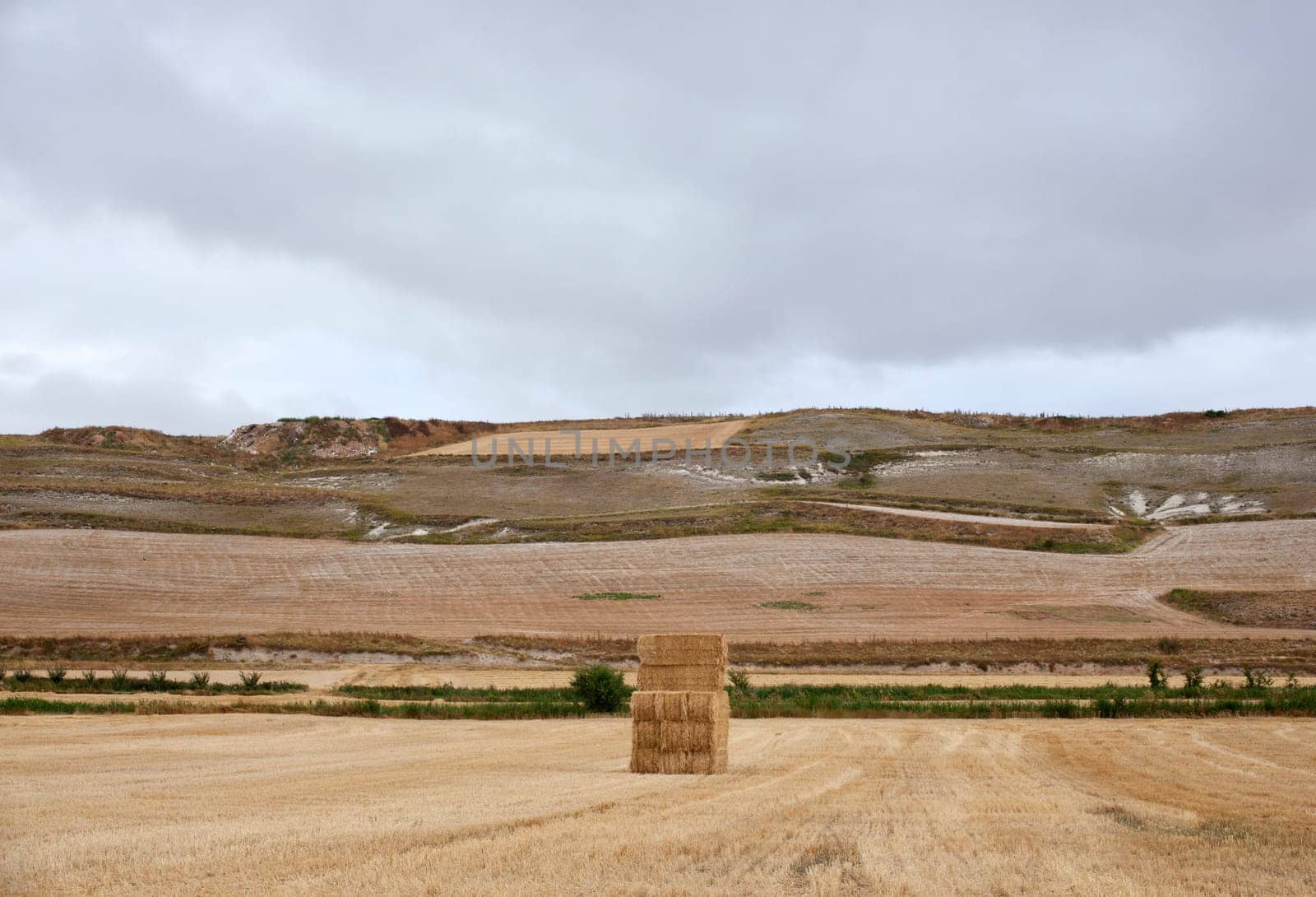 Bales of hay, spanish countryside