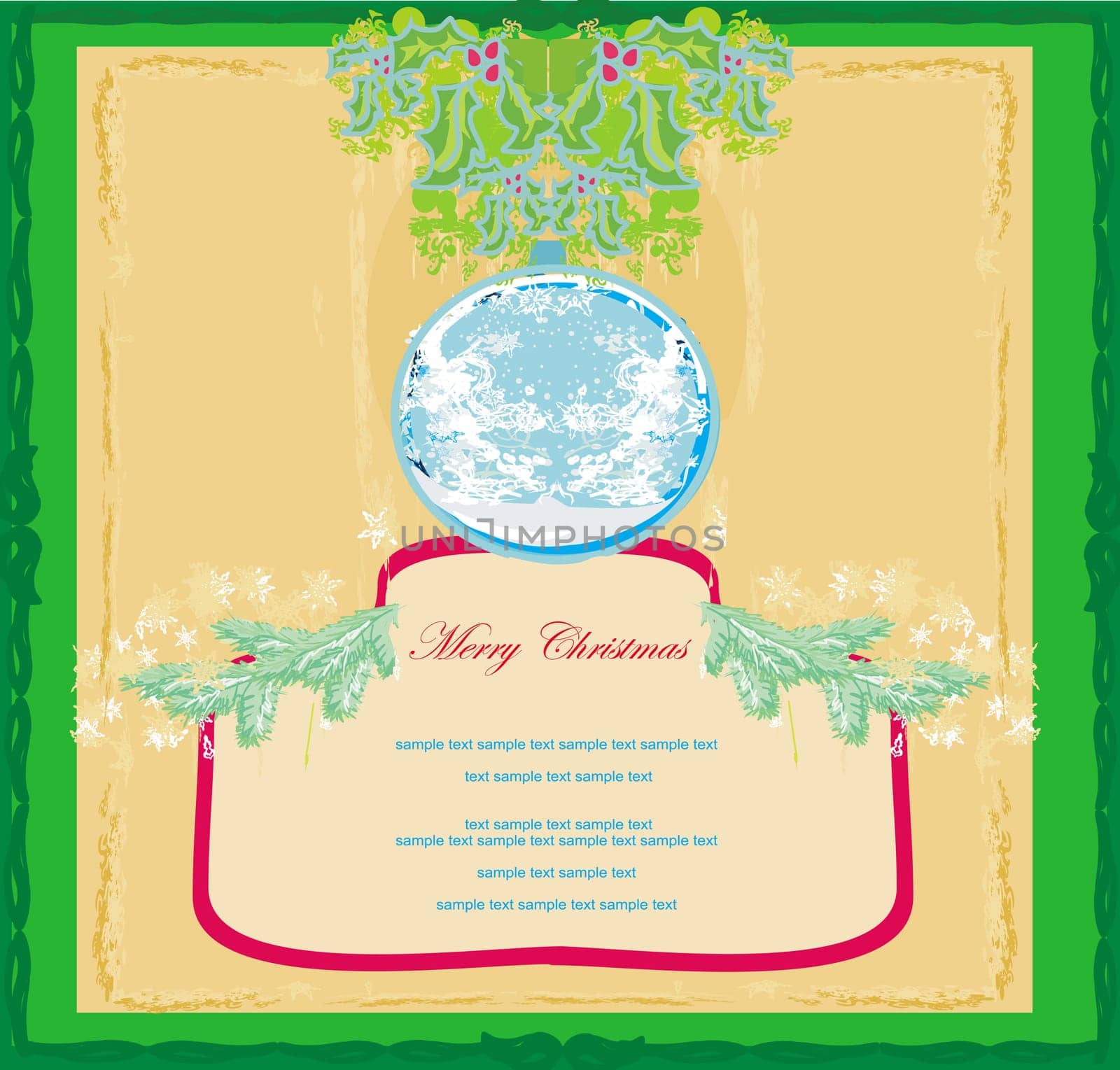 Christmas Framework style card
