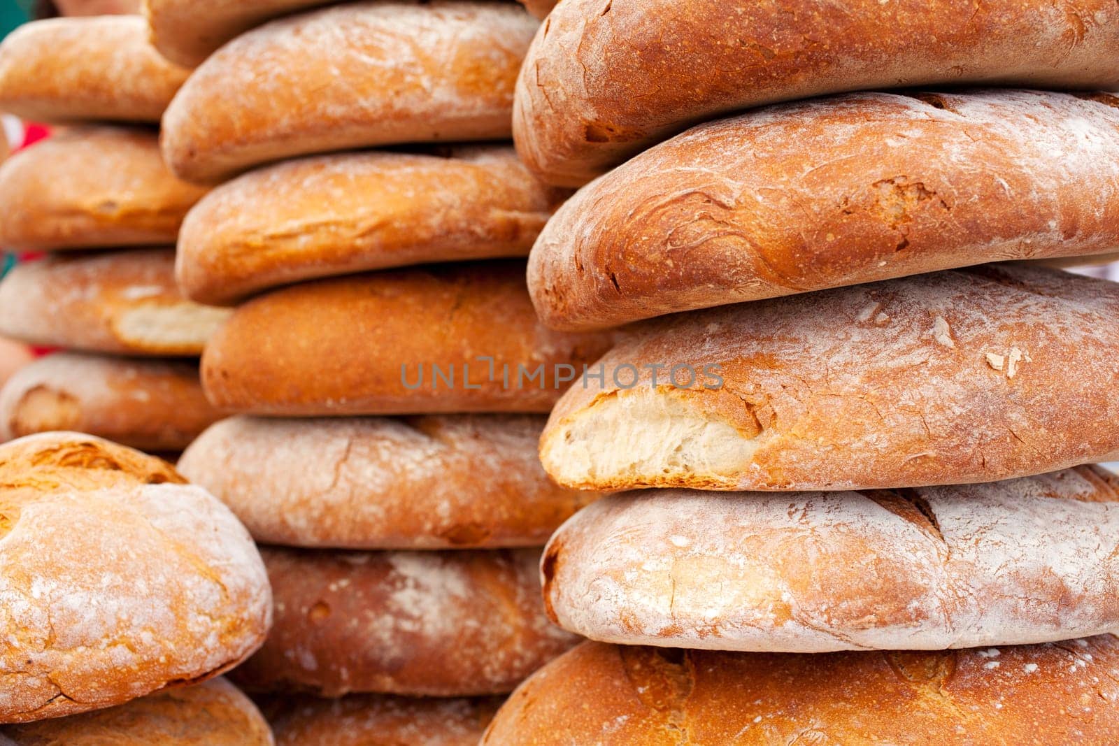 A lot of delicious breads
