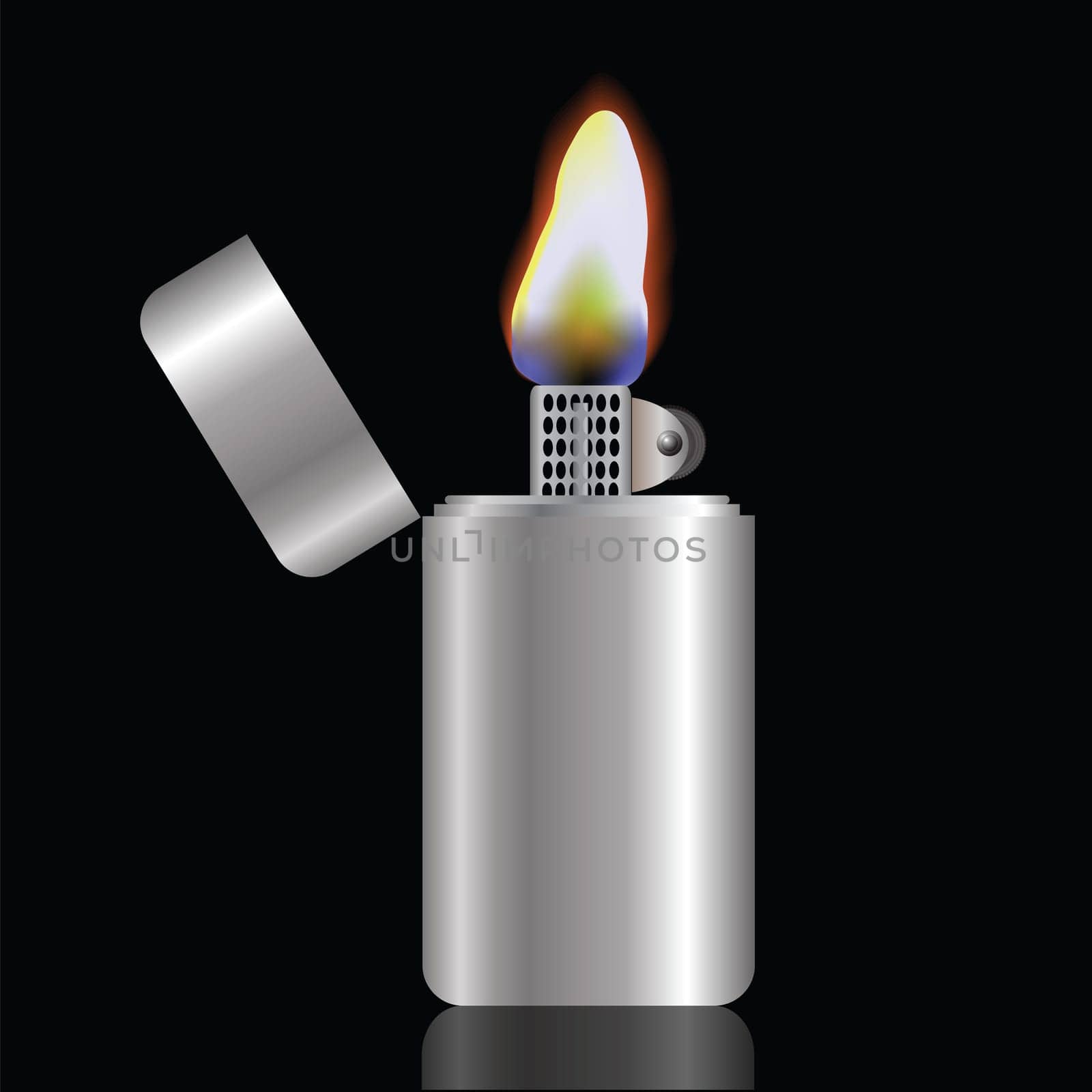 colorful illustration with lighter  for your design