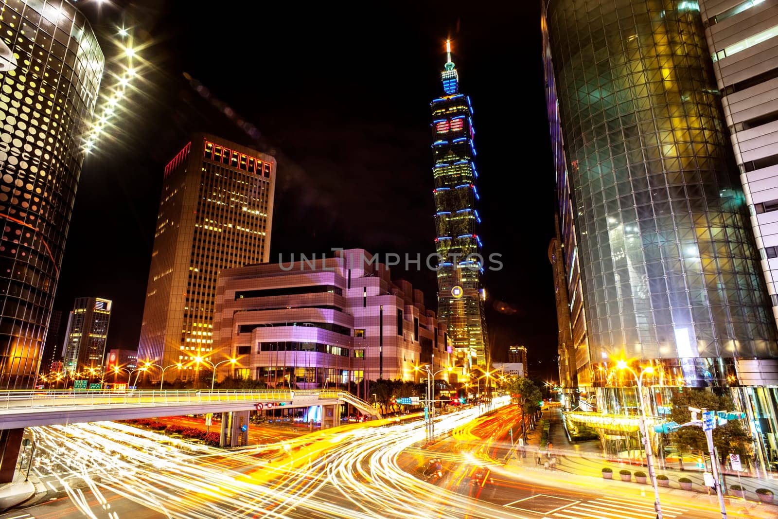 Night view of Taipei 101 for adv or others purpose use