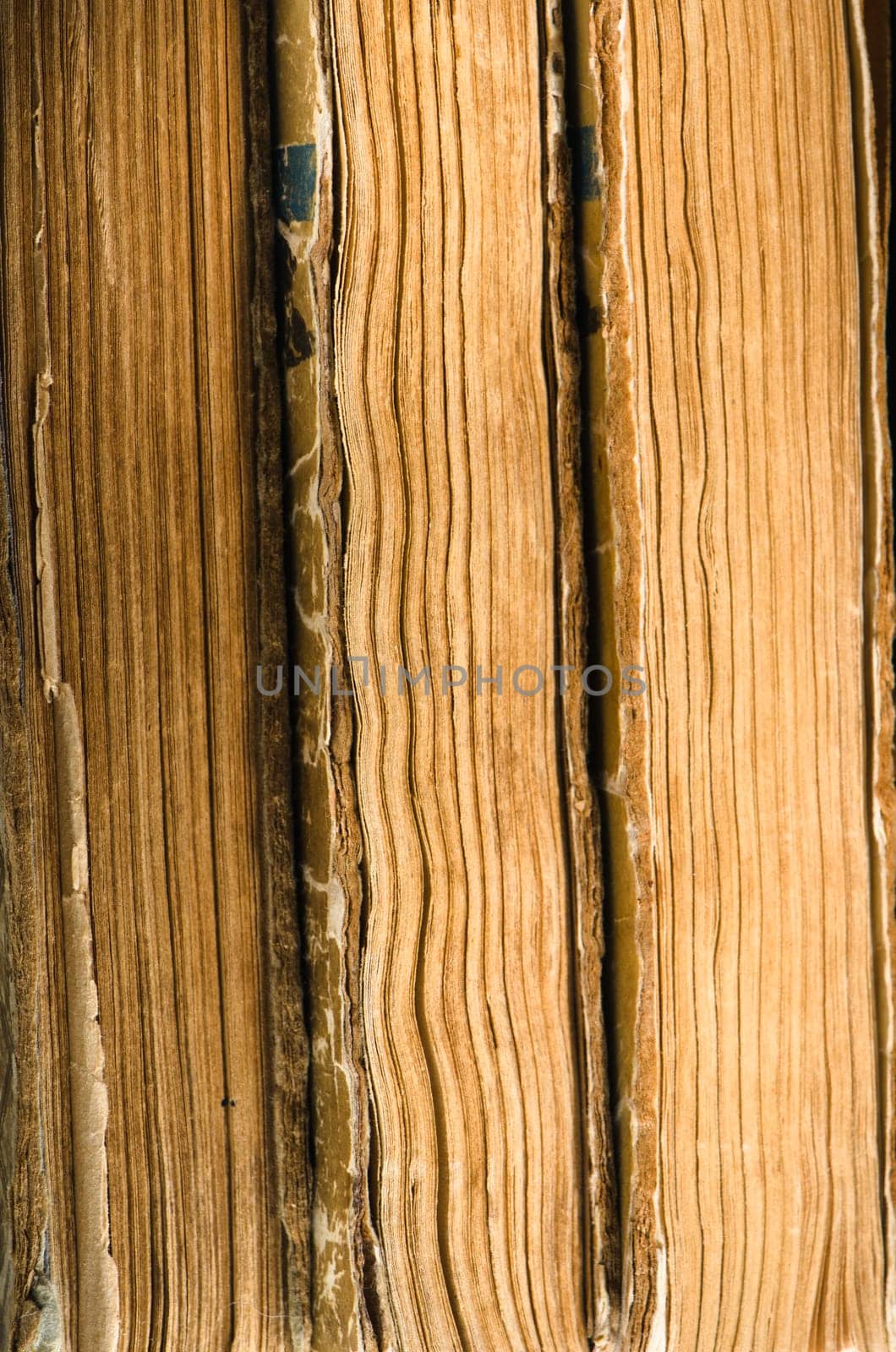 pile of old books, close-up