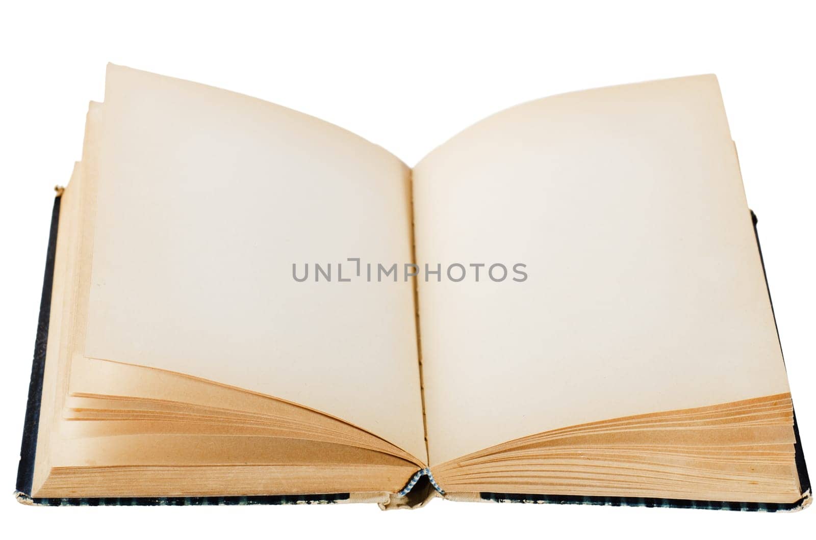 open old book, isolated on white