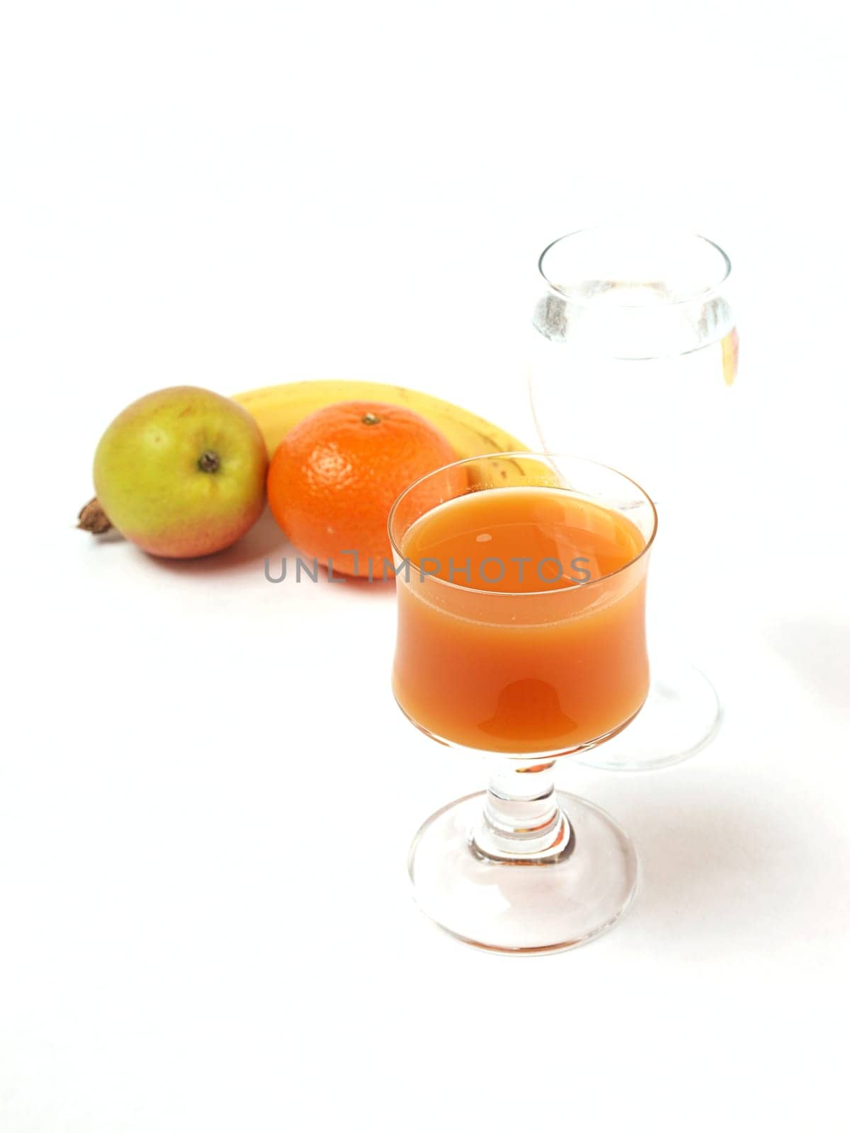 Orange Juice with a glass of water