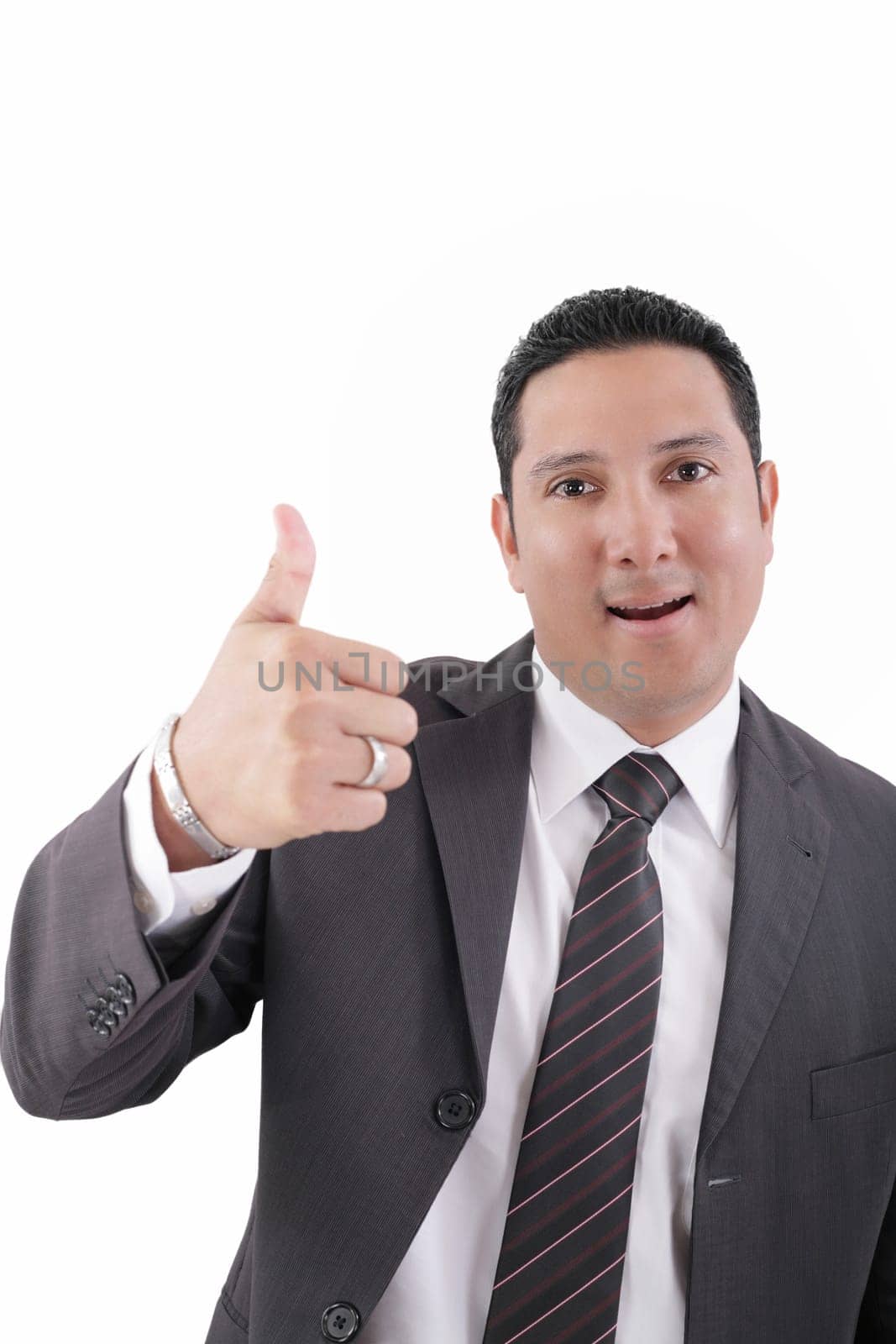 businessman with thumb up