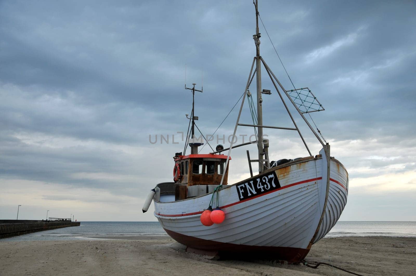 Fishing boat in the morning