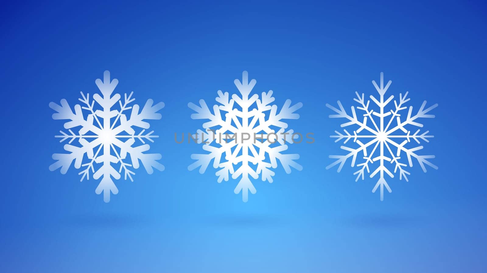 Scalable abstract winter decoration on blue background