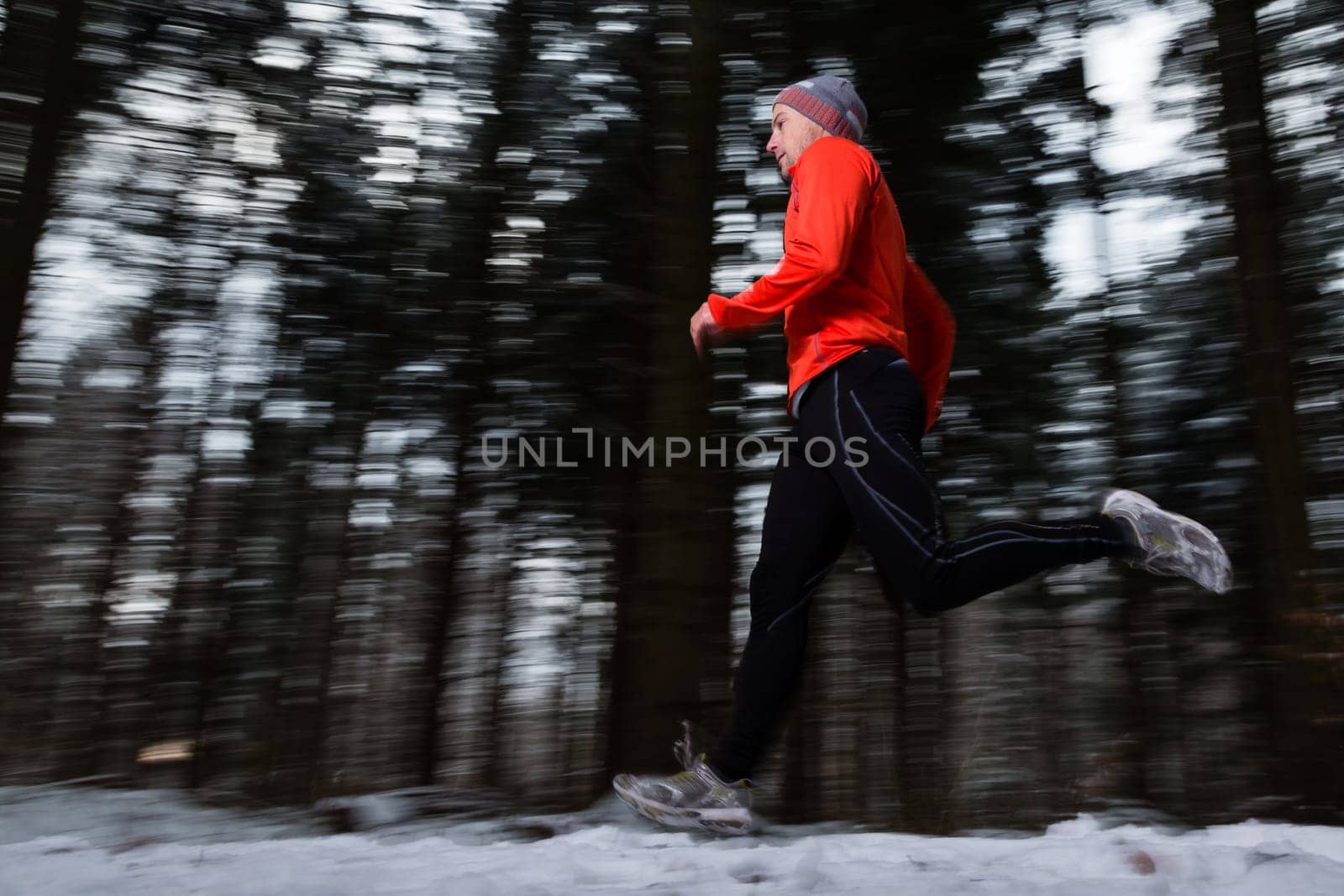 Joggers in winter
