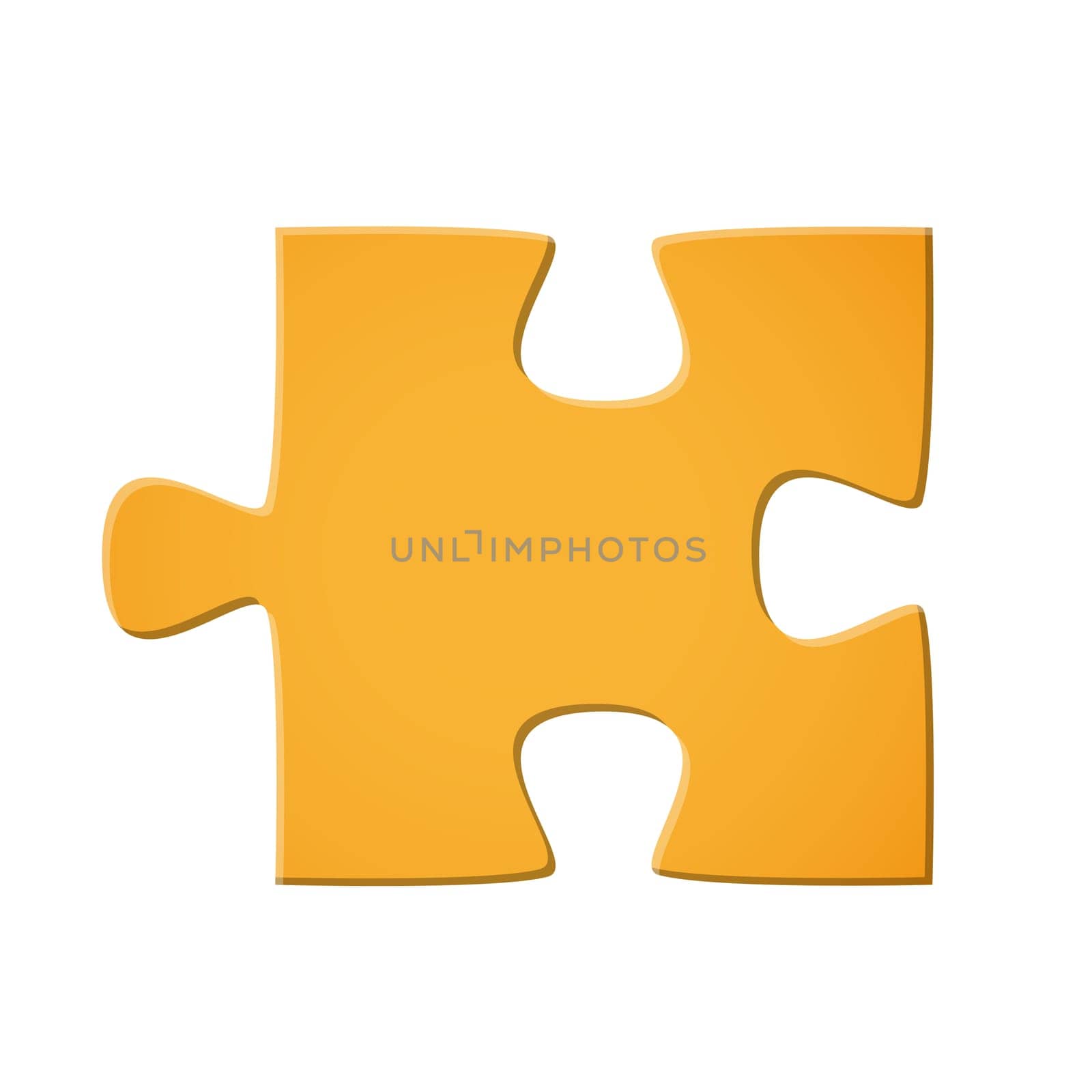 Puzzle piece yellow