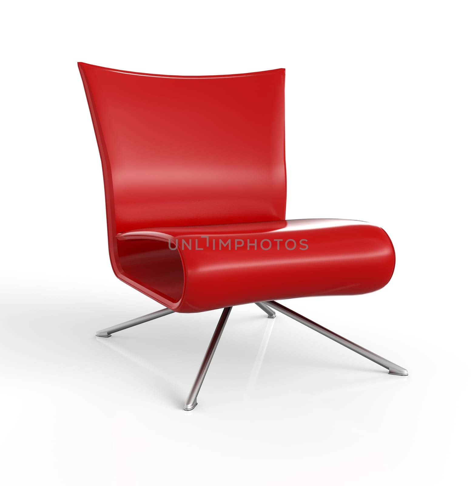 Club Chair Red 3D