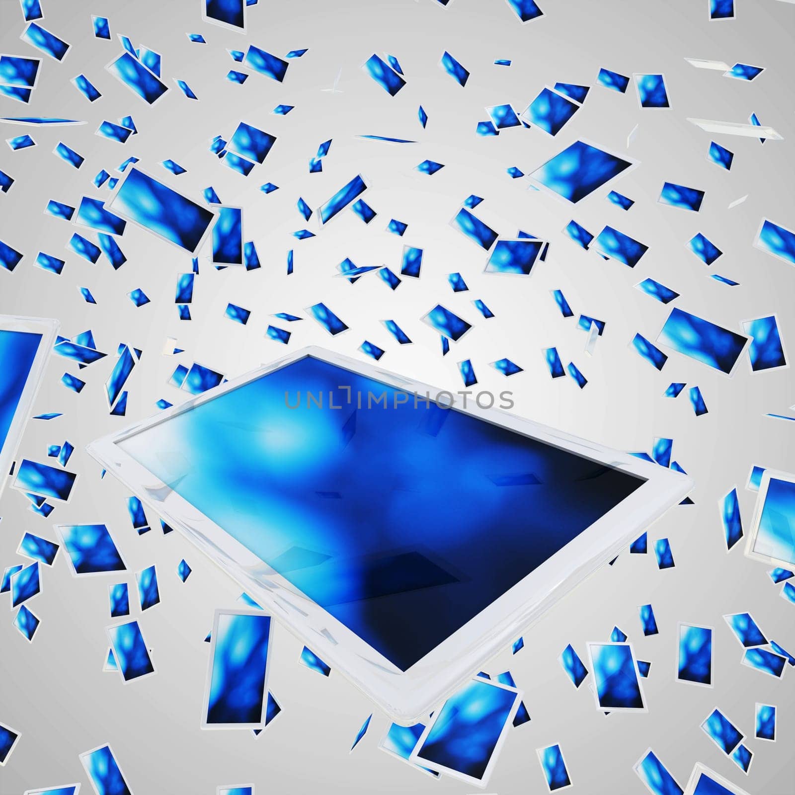 Flying Tablets - White Blue