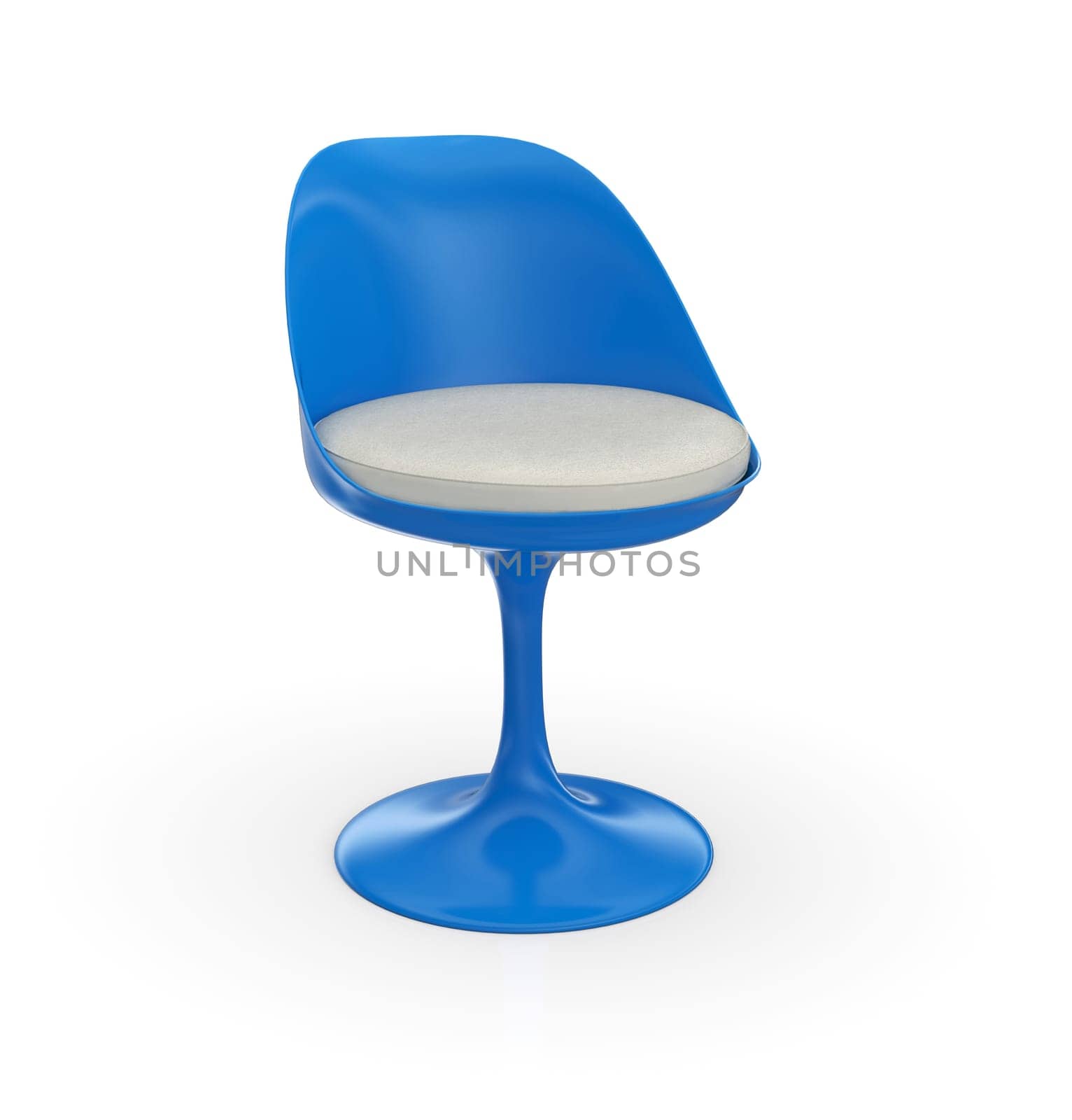 Futuristic Chair - Blue White