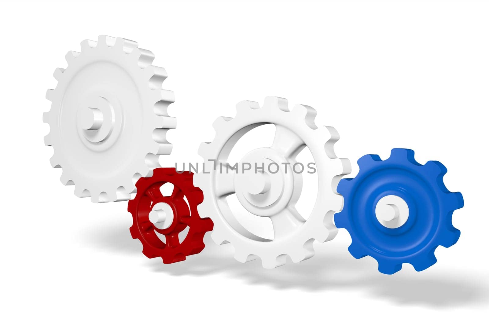3D Gear Gear - Blue Red White