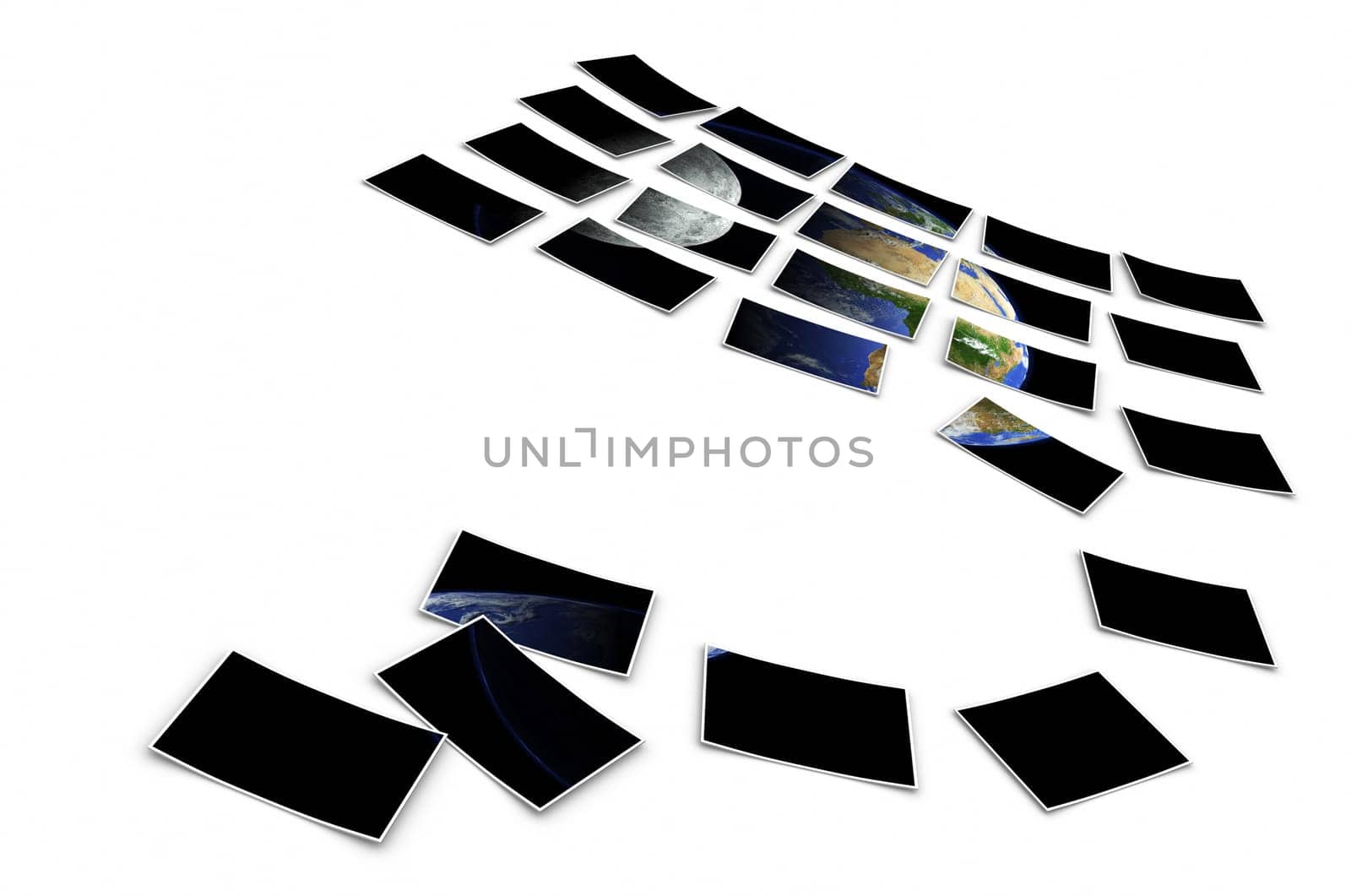 FotoCollage - Earth and Moon