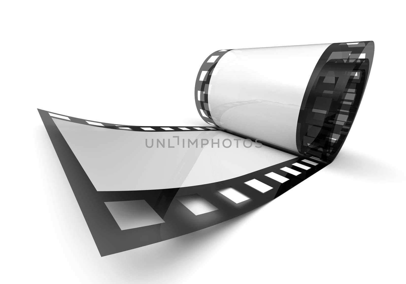 Small Film Roll - White Black