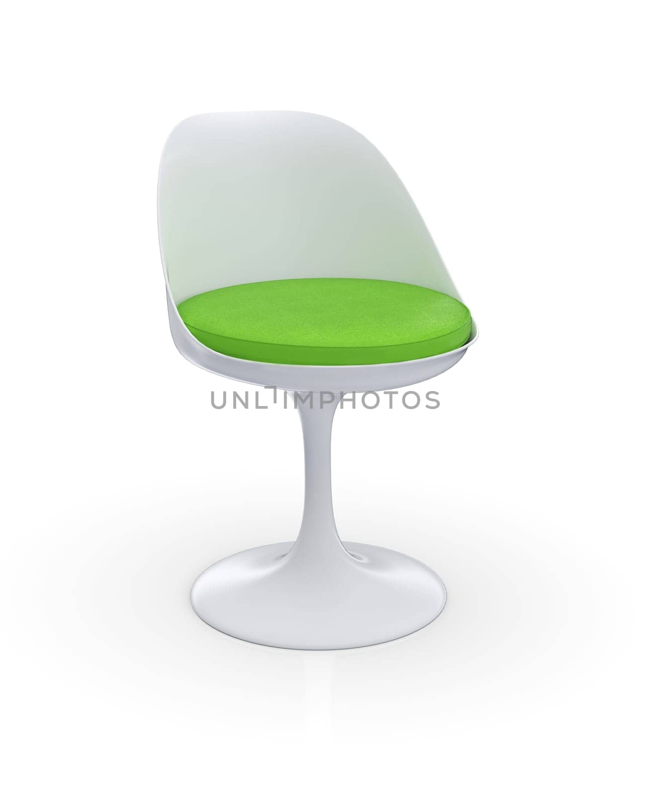Futuristic Chair - White Green