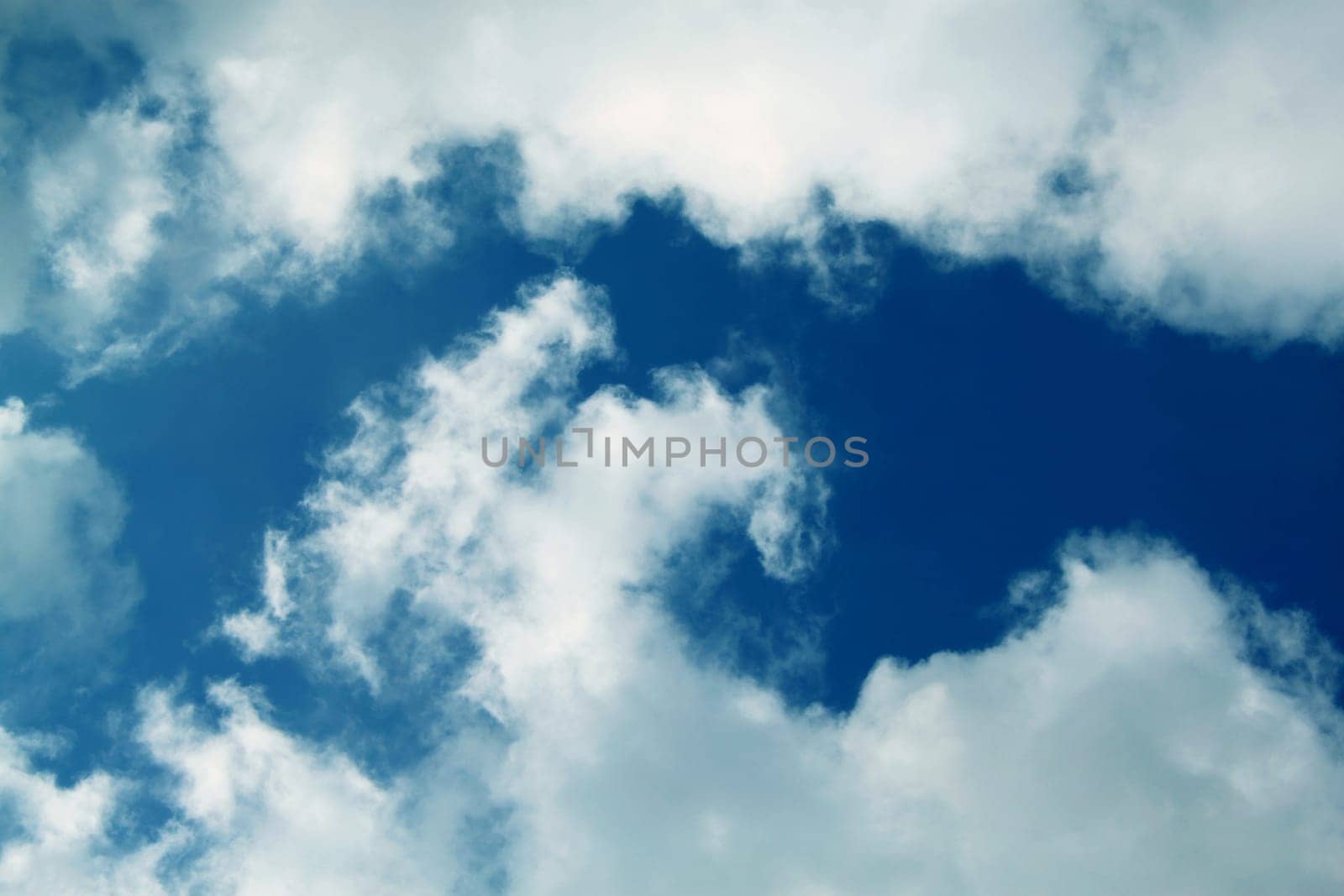 White cloud against the blue sky