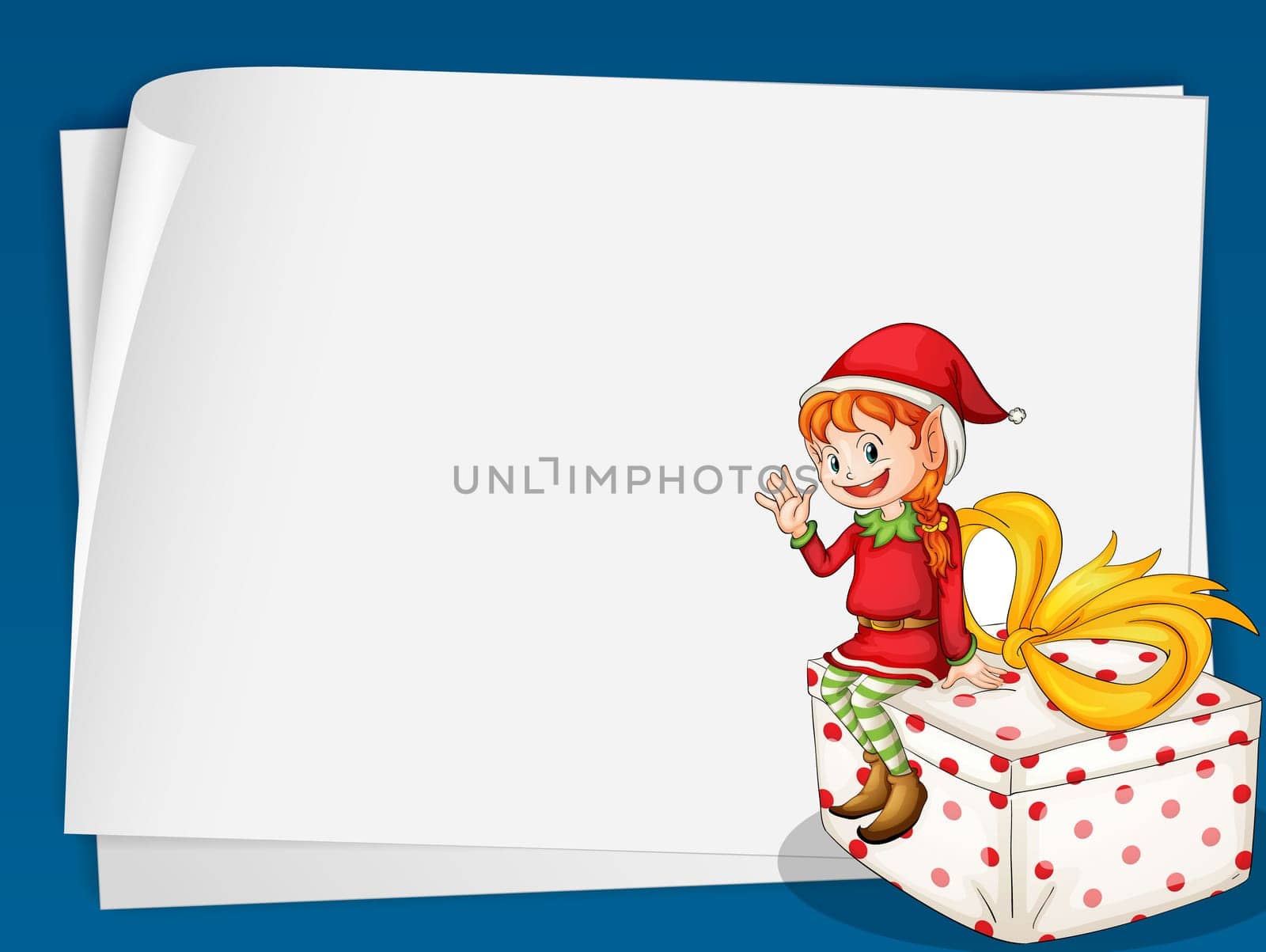 Illustration of a elf card