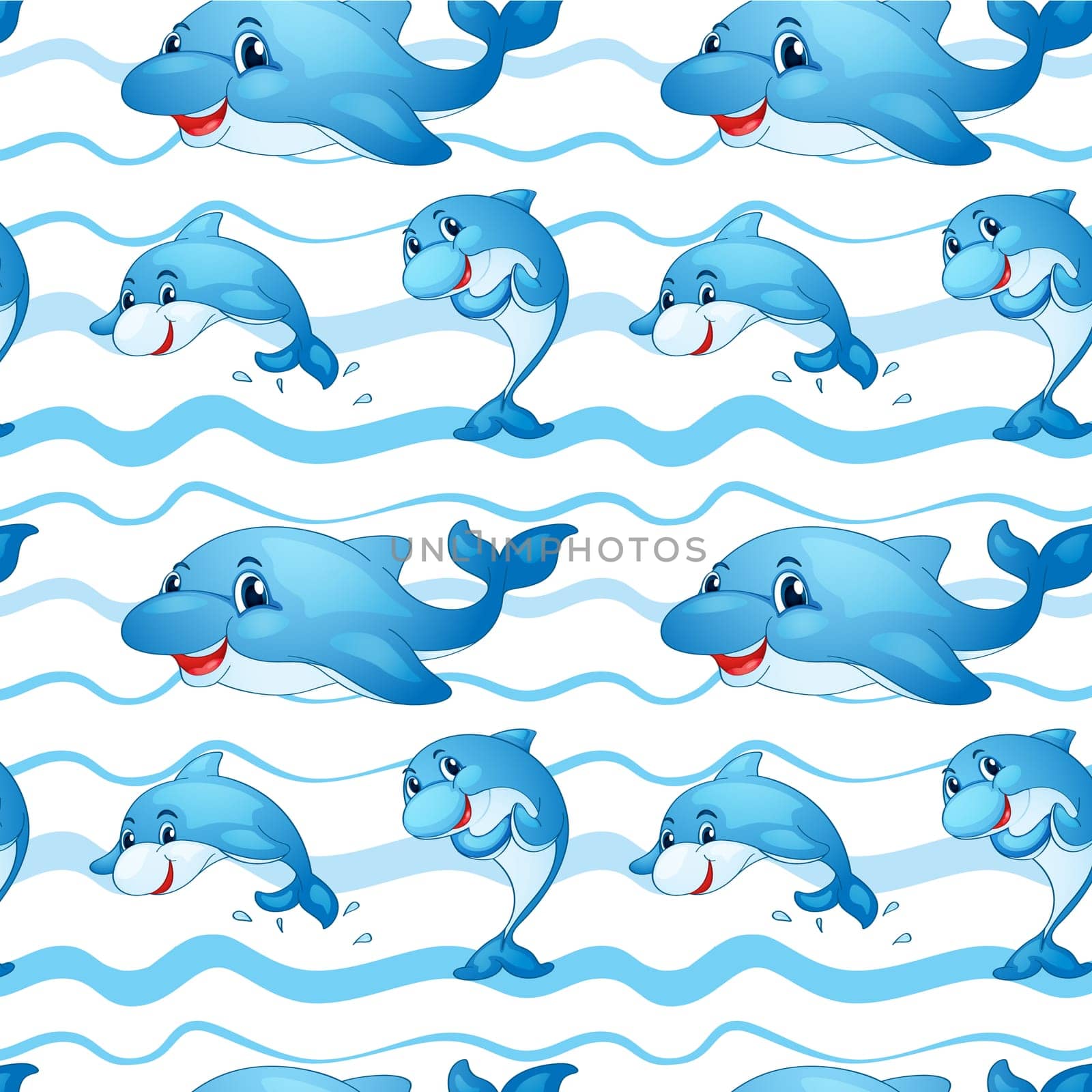 illustration of group of fishes swimming in the water