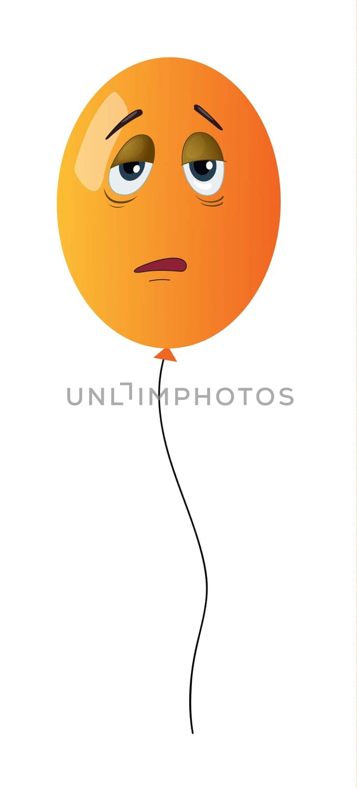 illustration of a balloon on white background