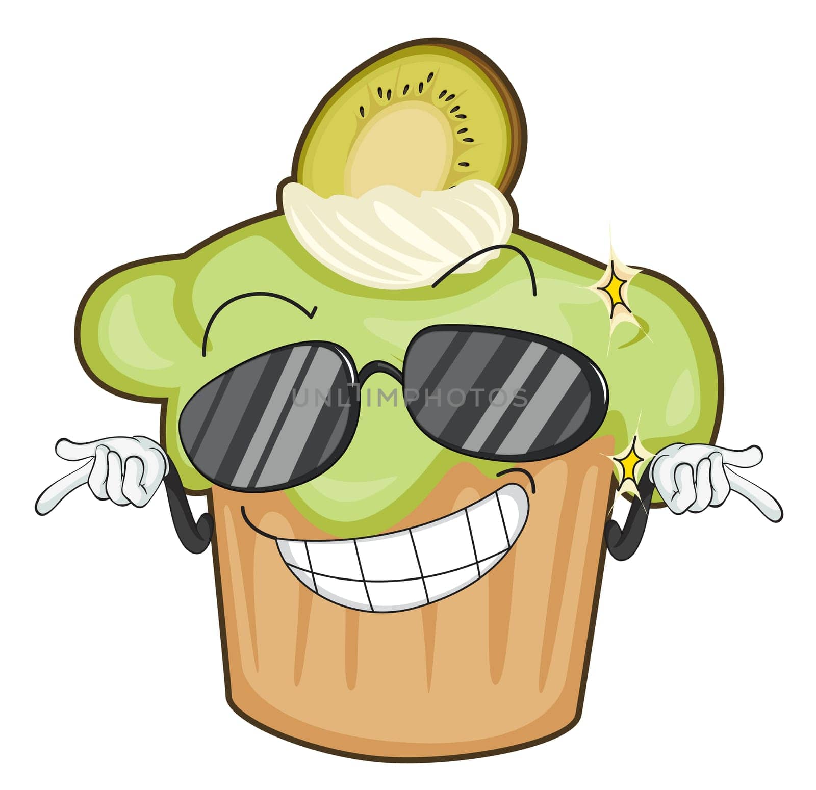 illustration of a cake on a white background