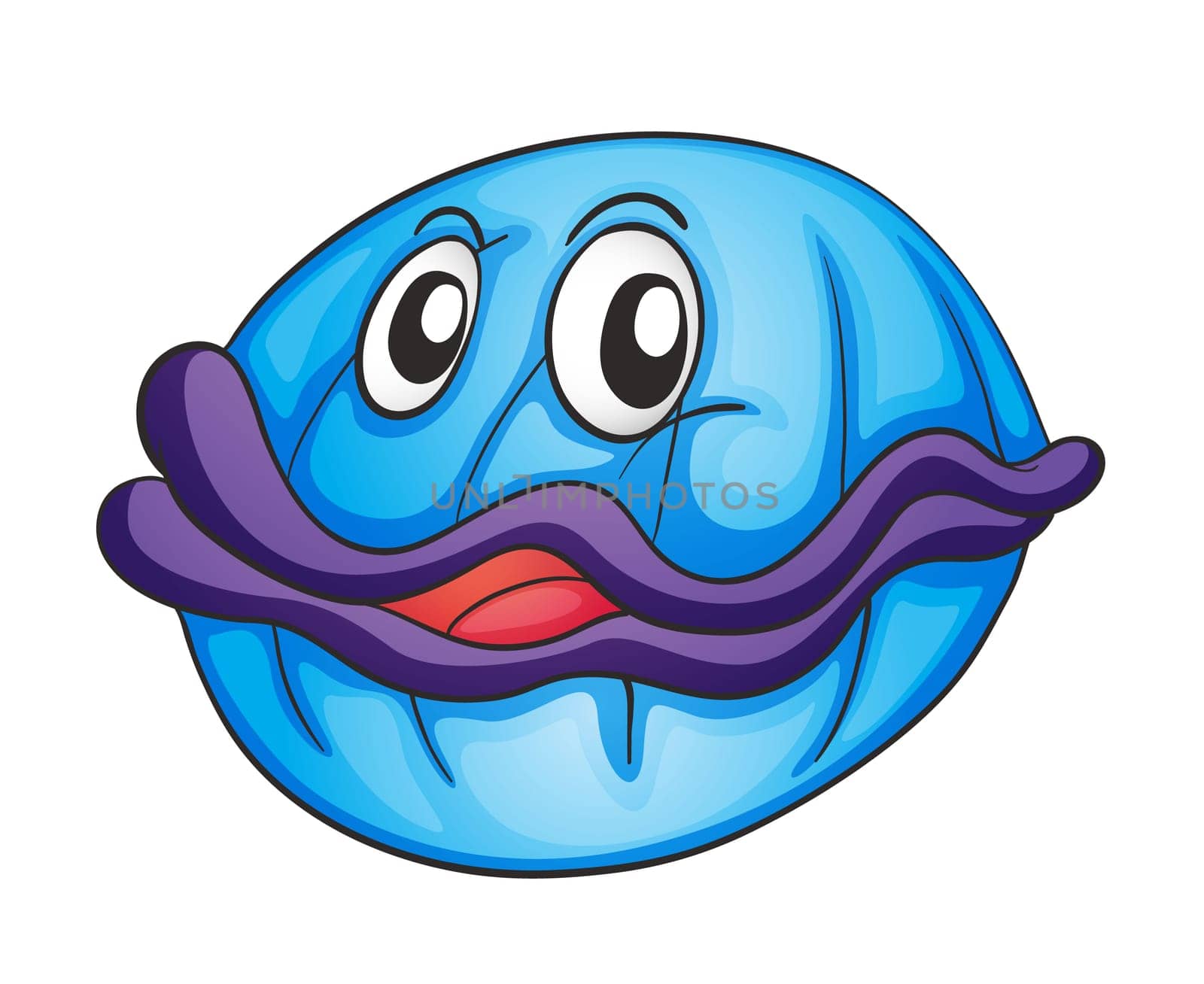 illustration of a shell fish on a white background