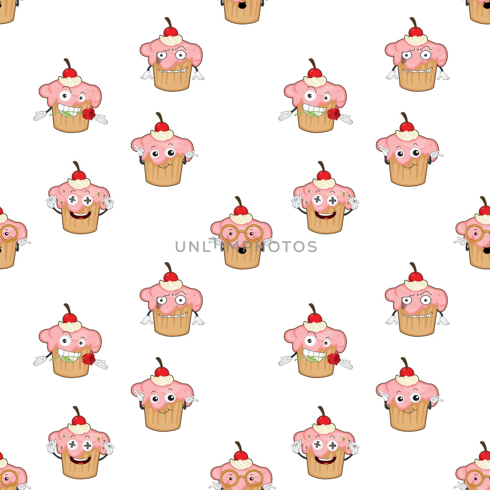 illustration of a cake on a white background