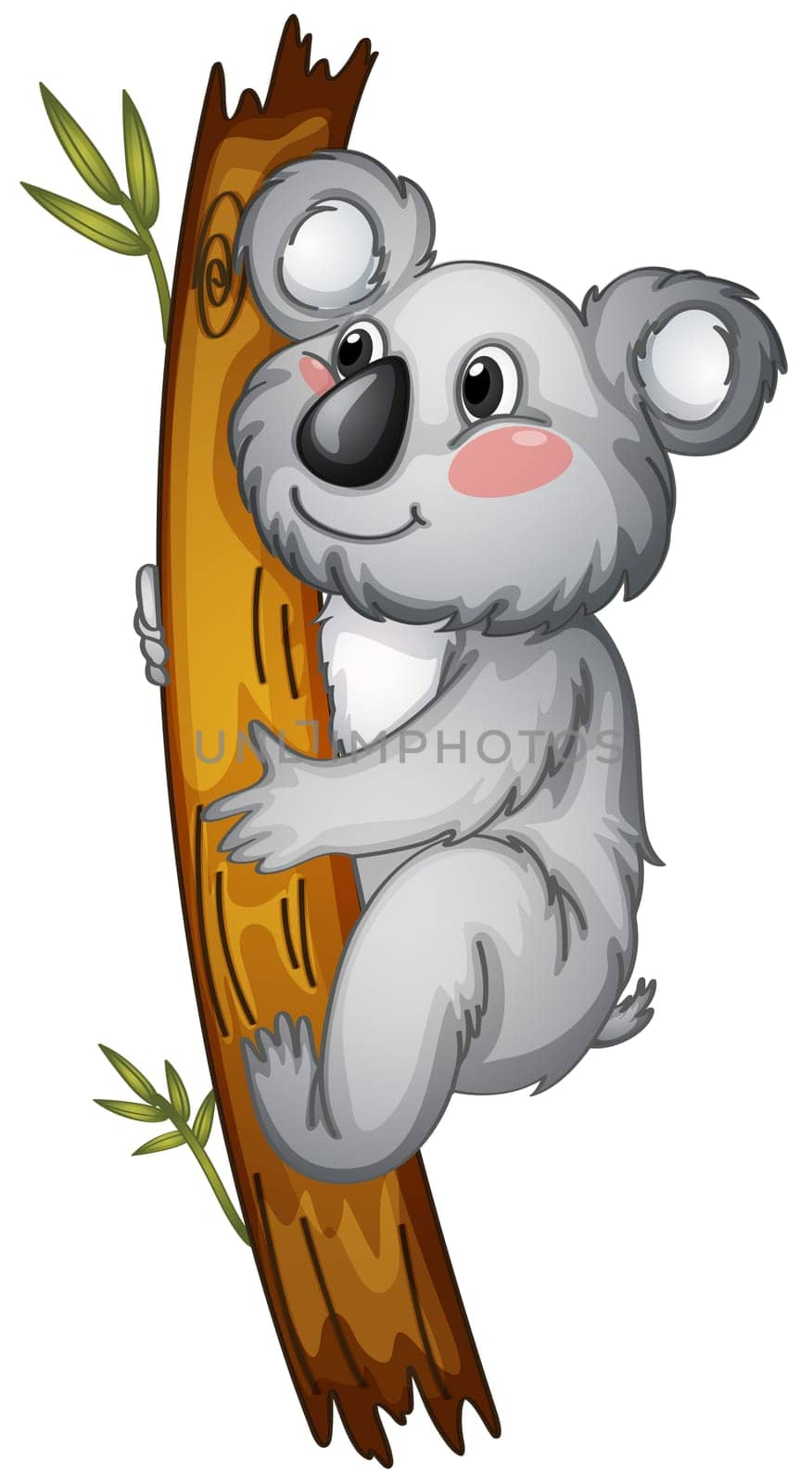 illustration of a white bear on a white background