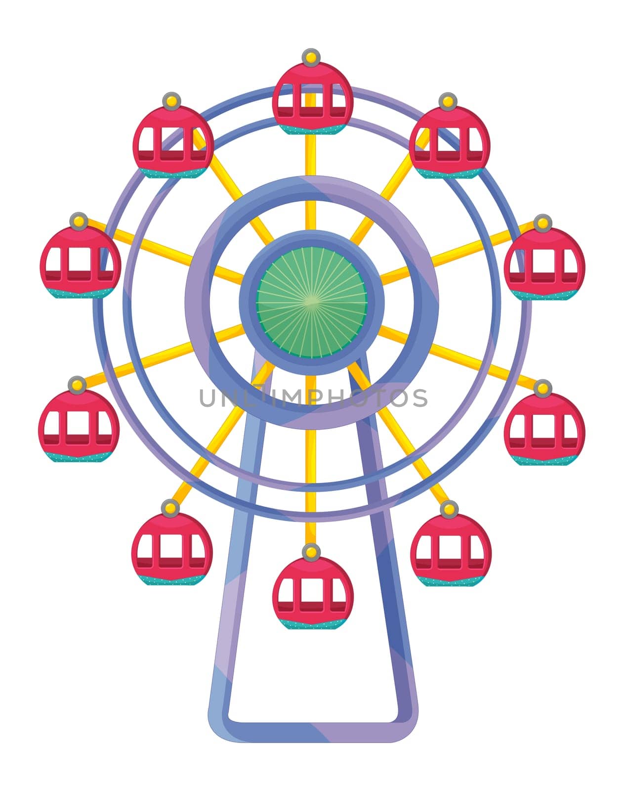 Illustration of a ferris wheel