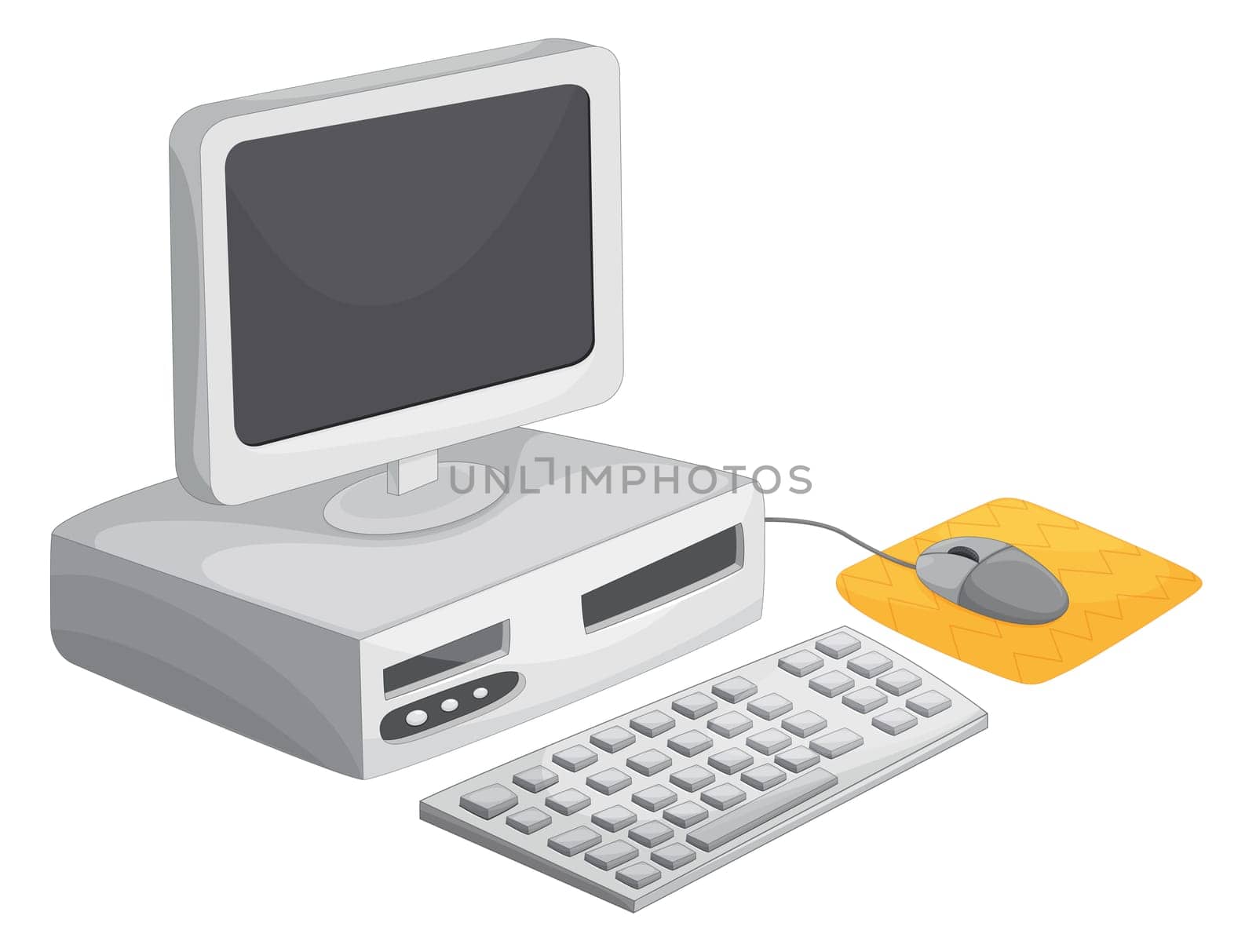 Illustration of a desktop computer