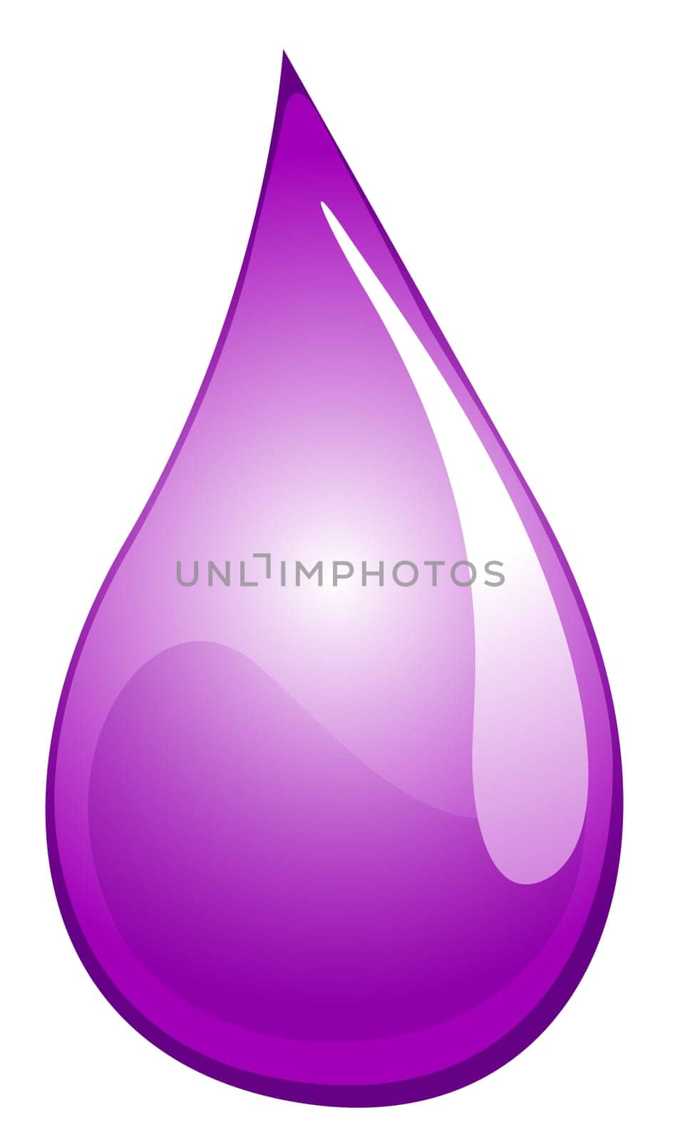 Illustration of a purple drop