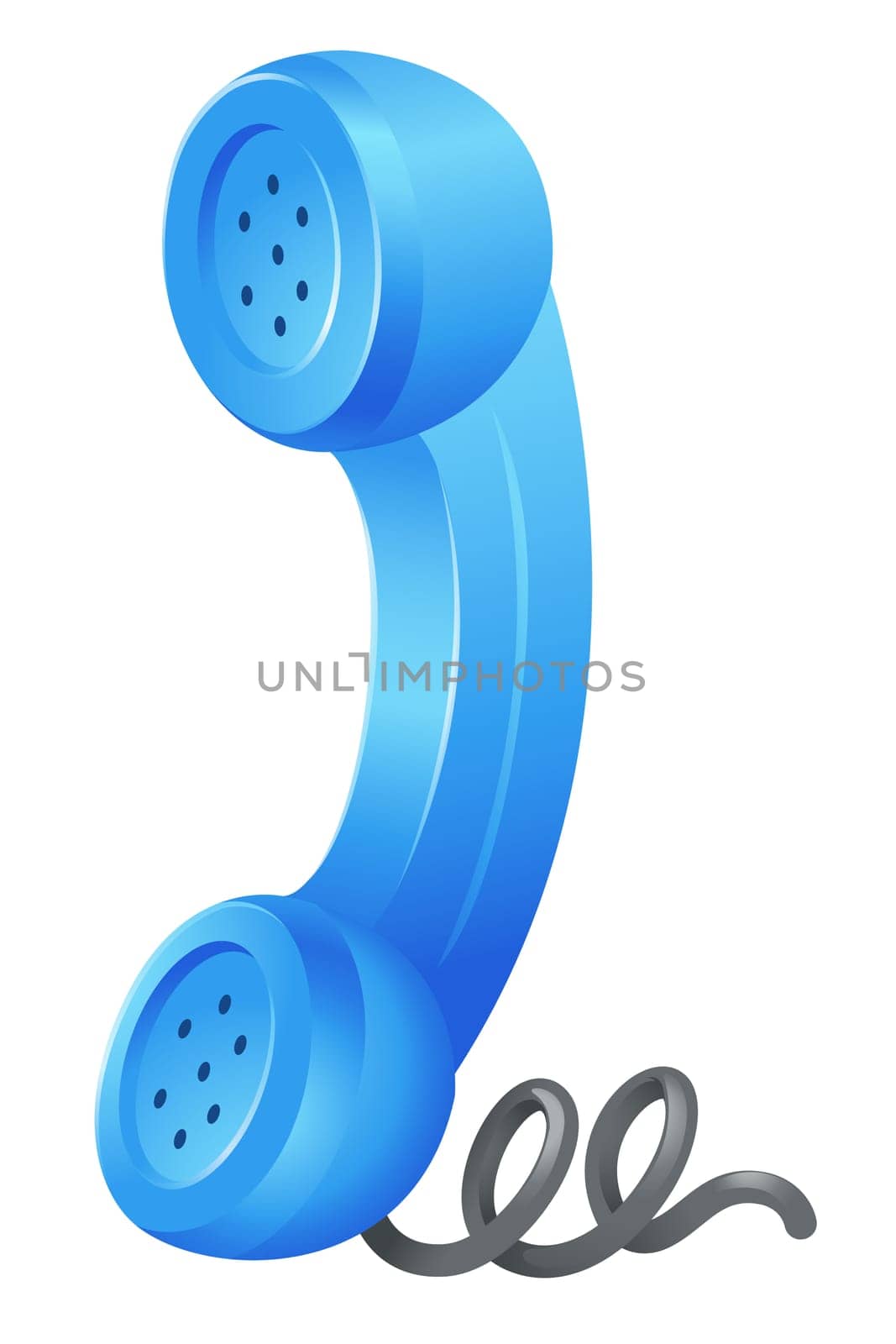 Illustration of a telephone symbol