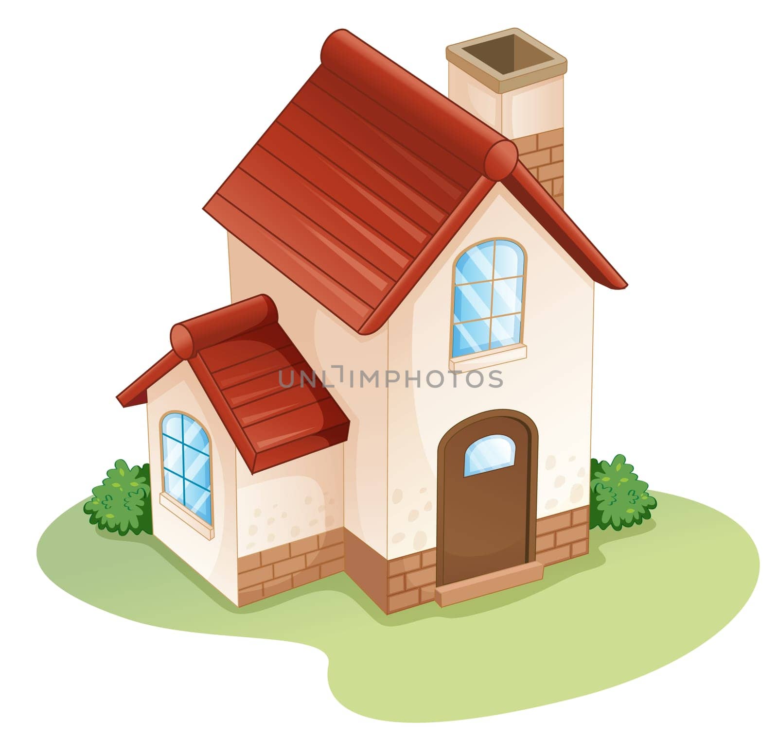 illustration of a house on a white background