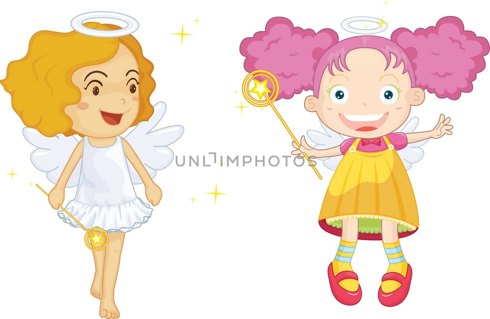 illustration of fairy on white