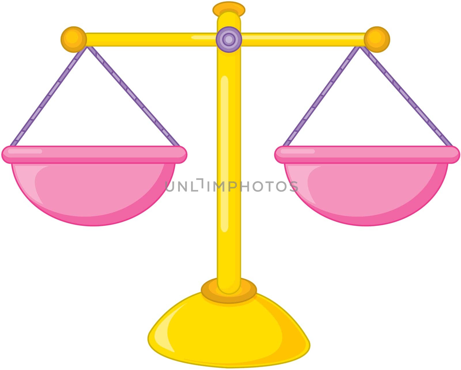 illustration of measuring balance on white