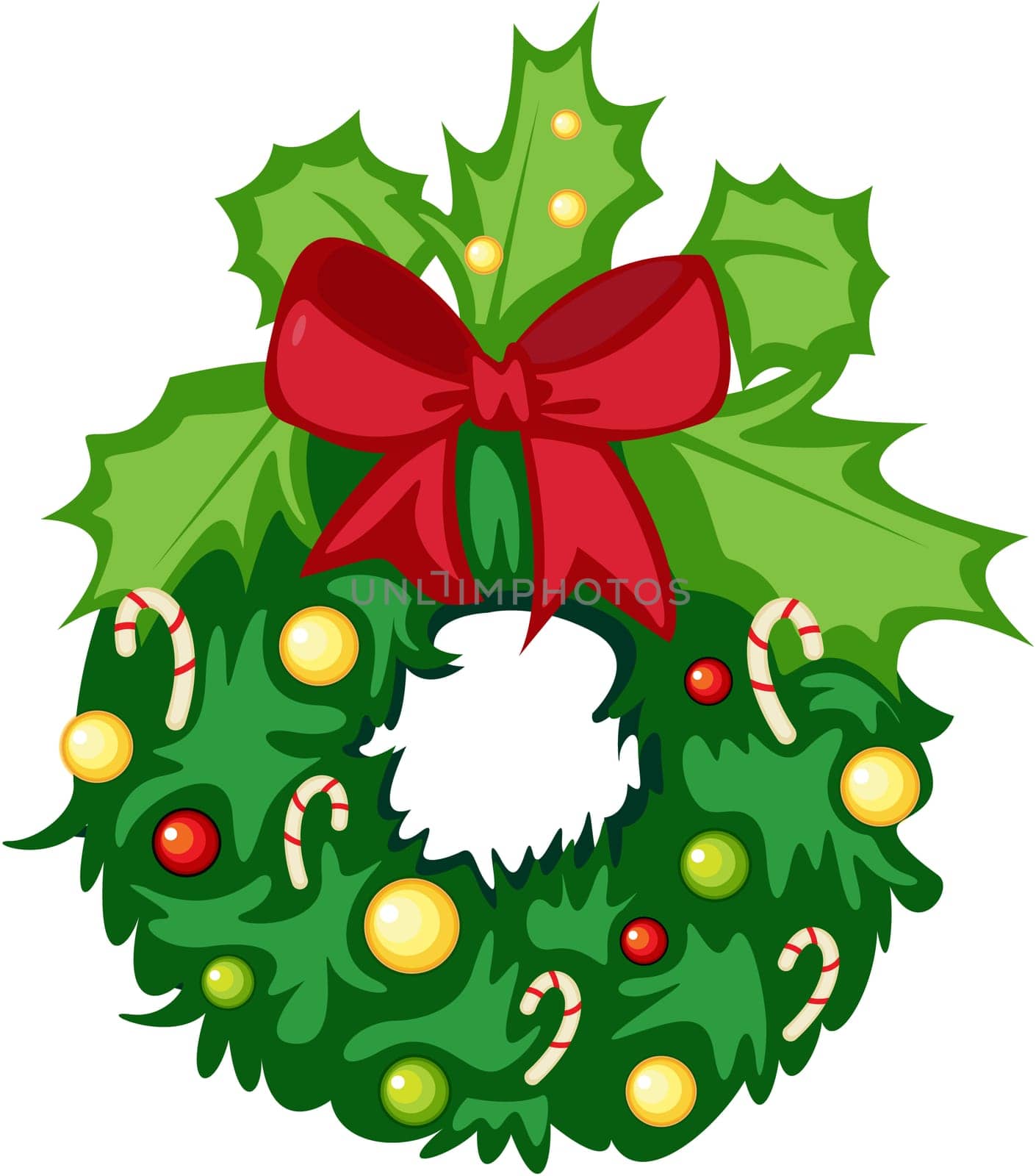 illustration of garland on a white background