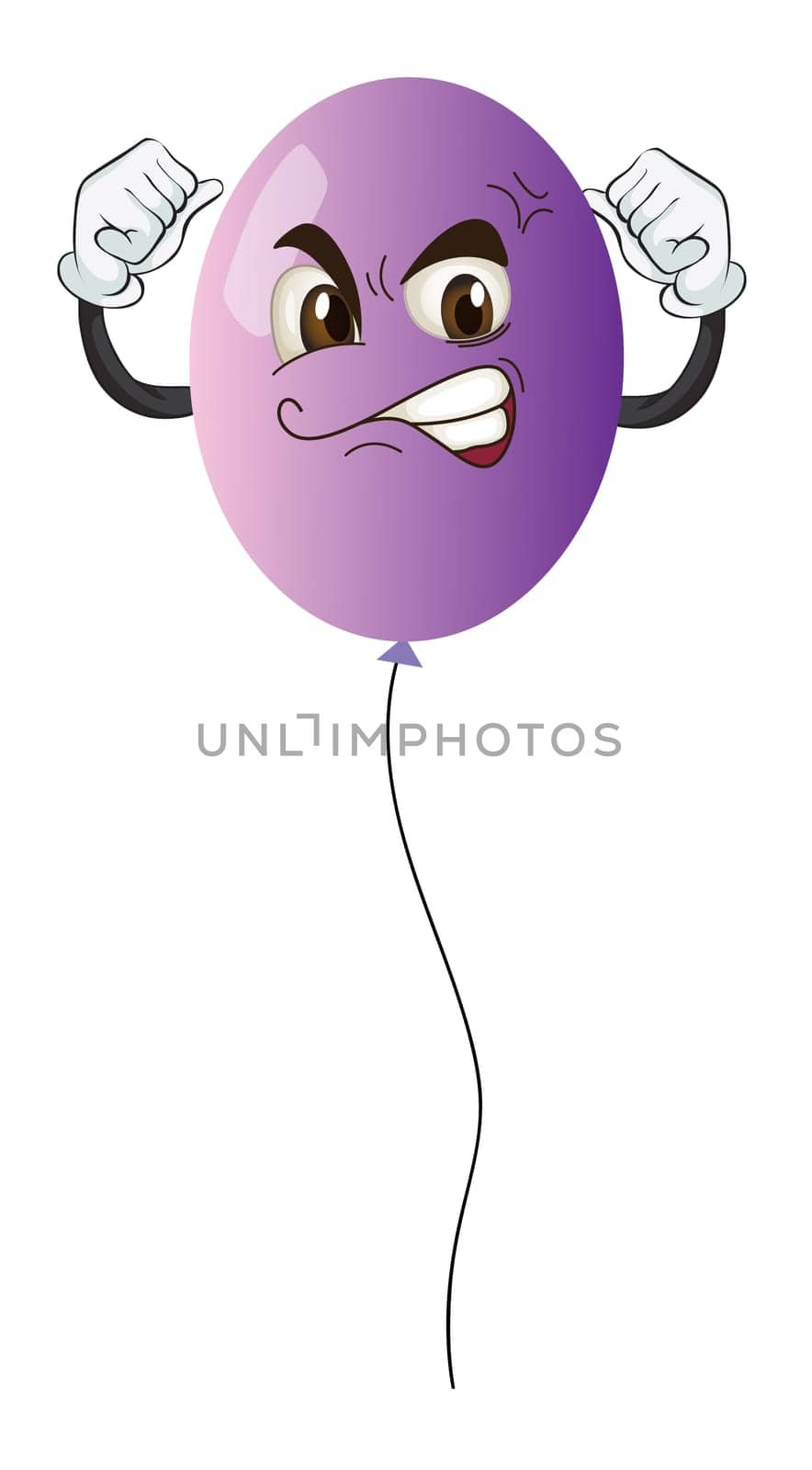 illustration of a balloon on white background