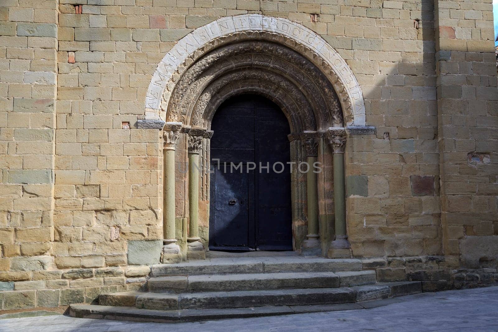 Romanesque Church of Santa Eugenia de Berga, Catalonia, Spain. Built in the eleventh century