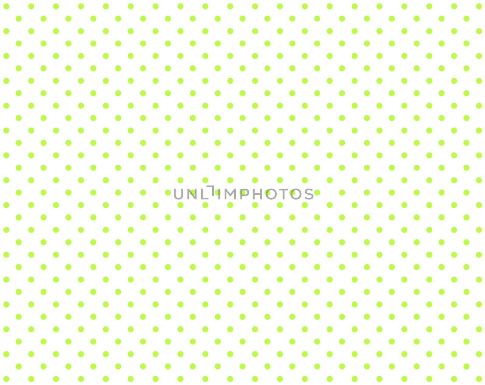 Green dots on white background