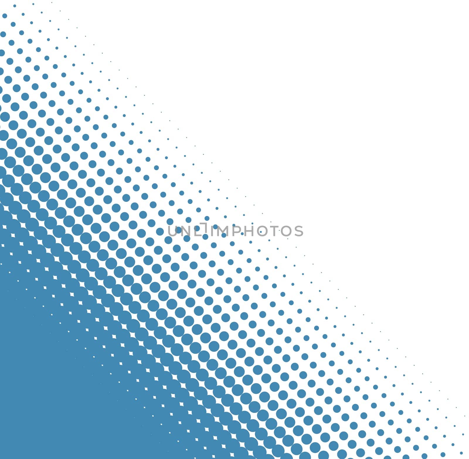 Blue dotted business background in corner