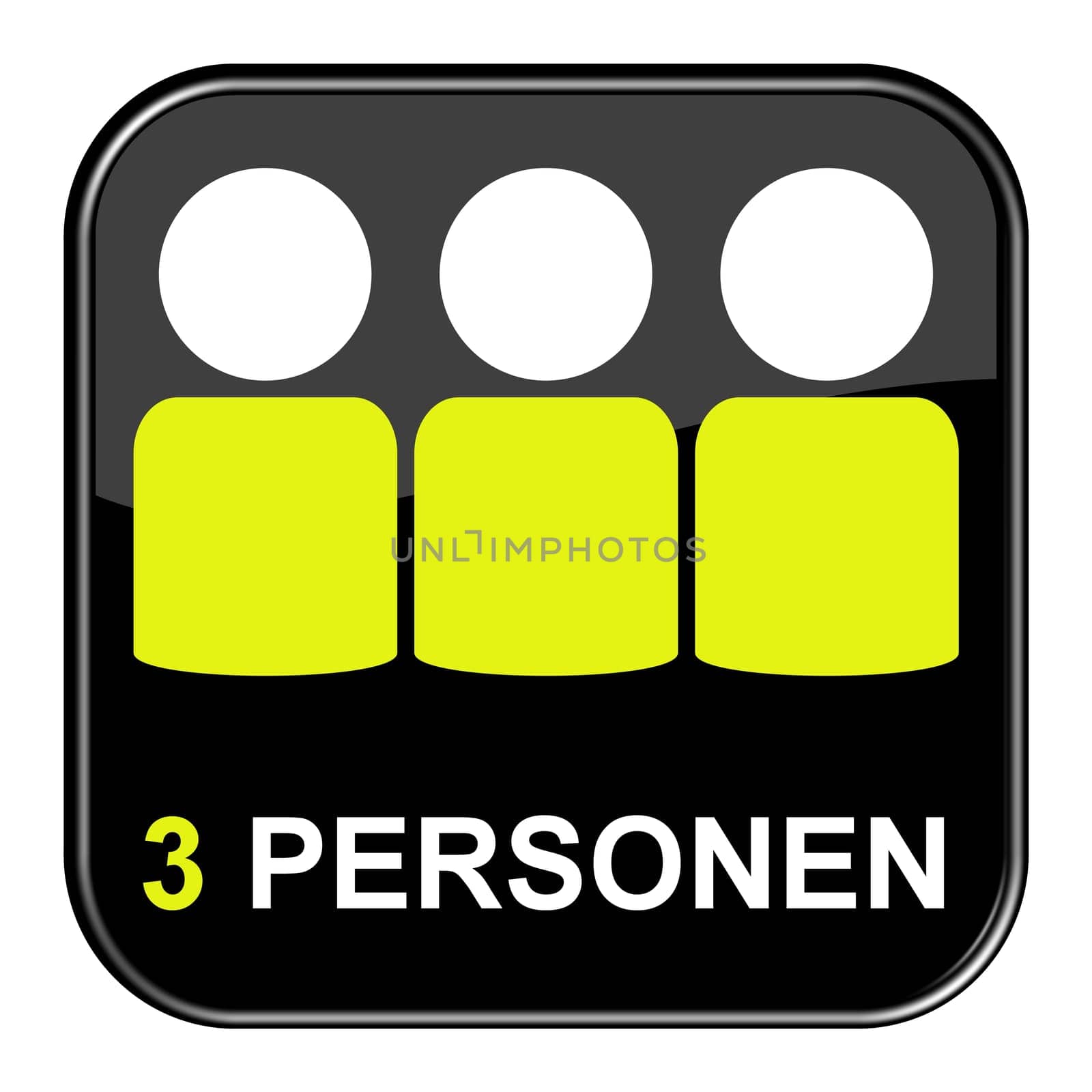 Button: 3 people